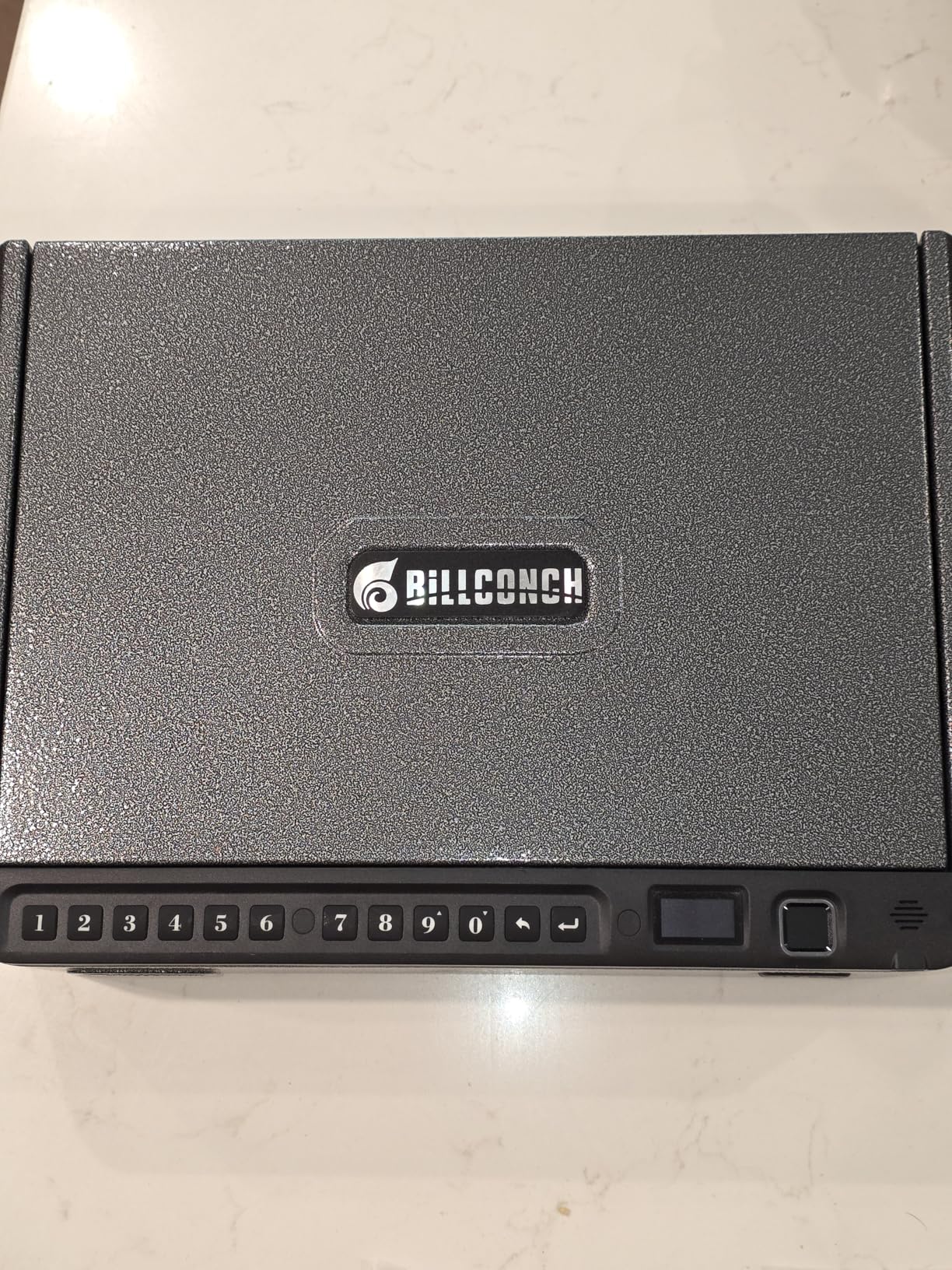 BILLCONCH Smart Gun Safe with Security Cable - Biometric Pistol Safe for Handgun 4 Ways Quick Access with Fingerprint/Keypad/Key/APP Lock customer photo 1