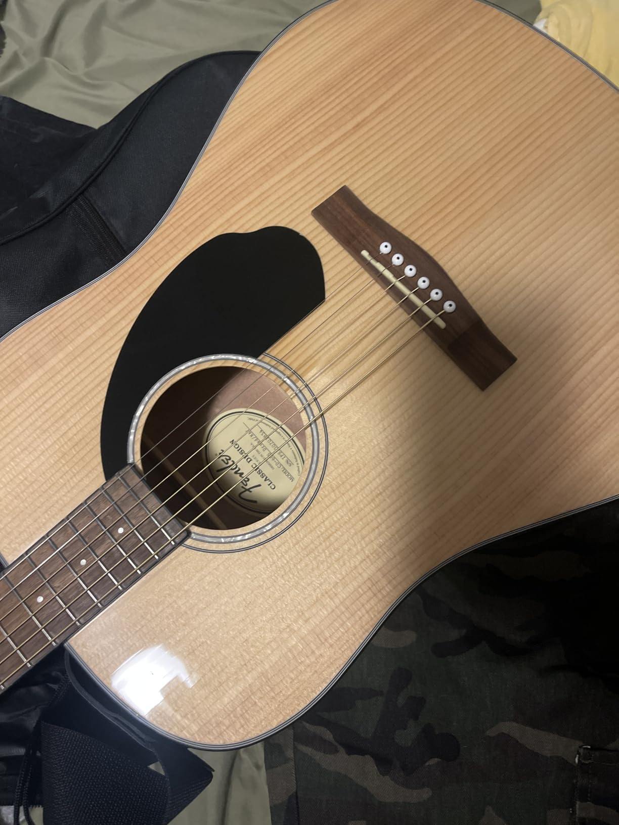 Fender CD-60S Solid Top Dreadnought Acoustic Guitar - All Mahogany Bundle with Gig Bag, Tuner, Strap, Strings, Picks, and Austin Bazaar Instructional DVD customer photo 2