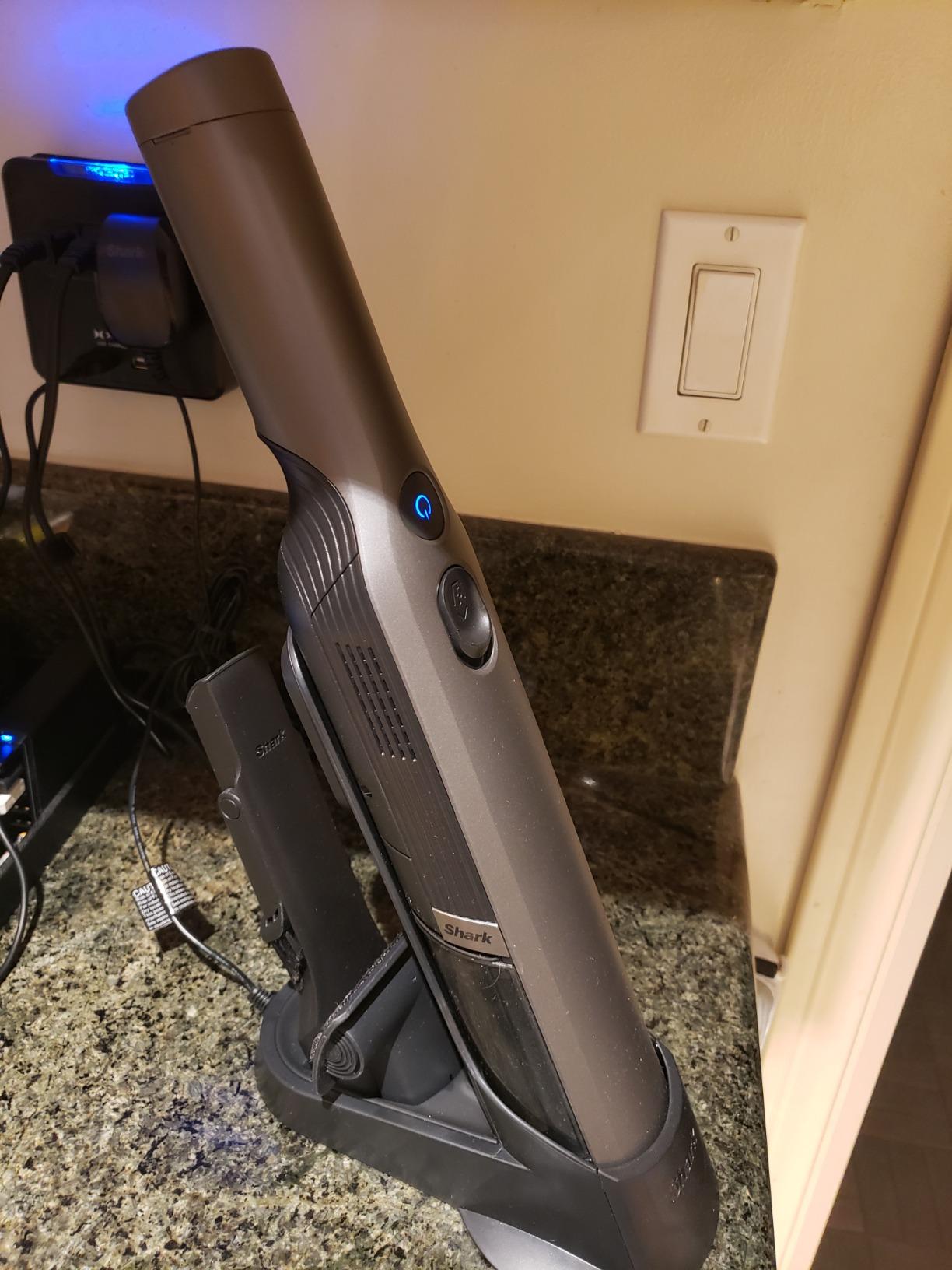 Shark WANDVAC Cordless Hand Vac, Lightweight, Portable at 1.4 lbs., Powerful Suction, Charging Dock, One-Touch Empty for Car & Home, Multi-Surface Pet Tool & Duster Crevice Tool, Rose Gold, WV201RGBRN customer photo 1
