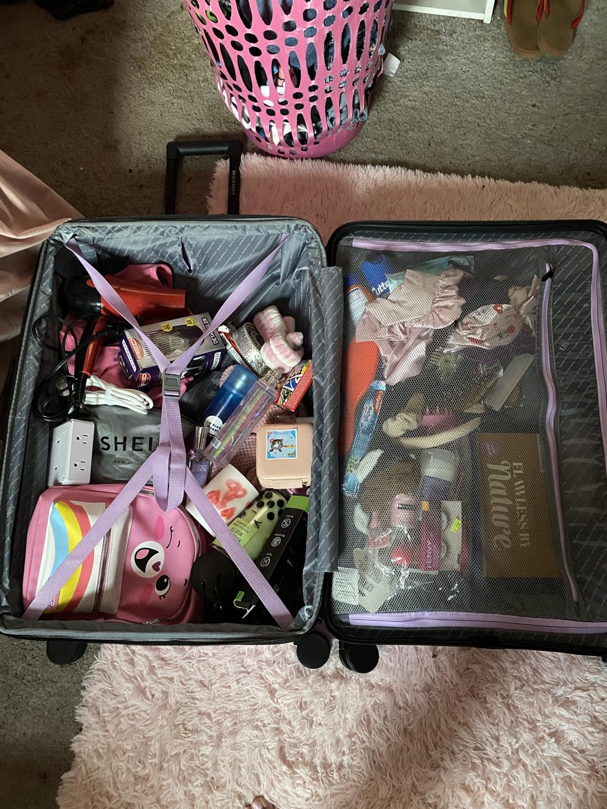Boren Expandable Hardside Rugged Travel Luggage with 8 Spinner Wheels, Rose Pink, Checked-Large 30-Inch customer photo 2