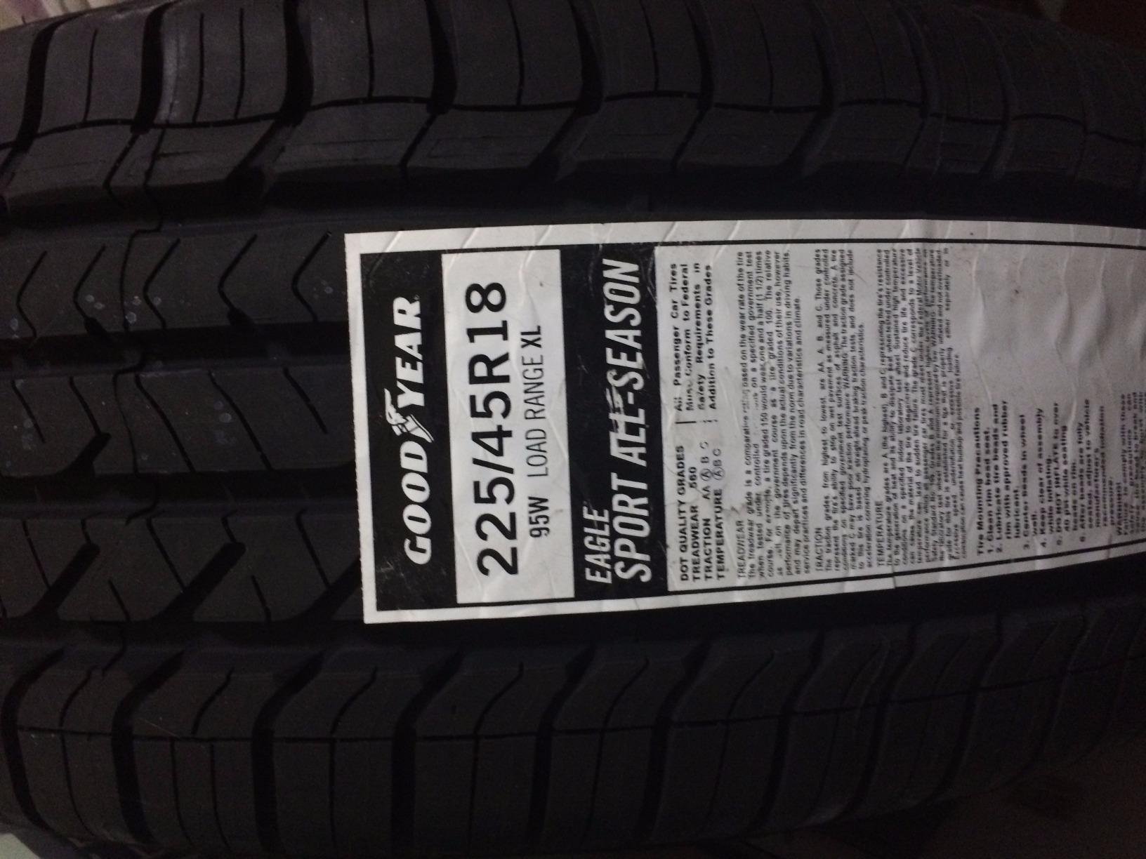 Goodyear Eagle Sport All-Season Tire, 225/40R18 92H XL customer photo 2
