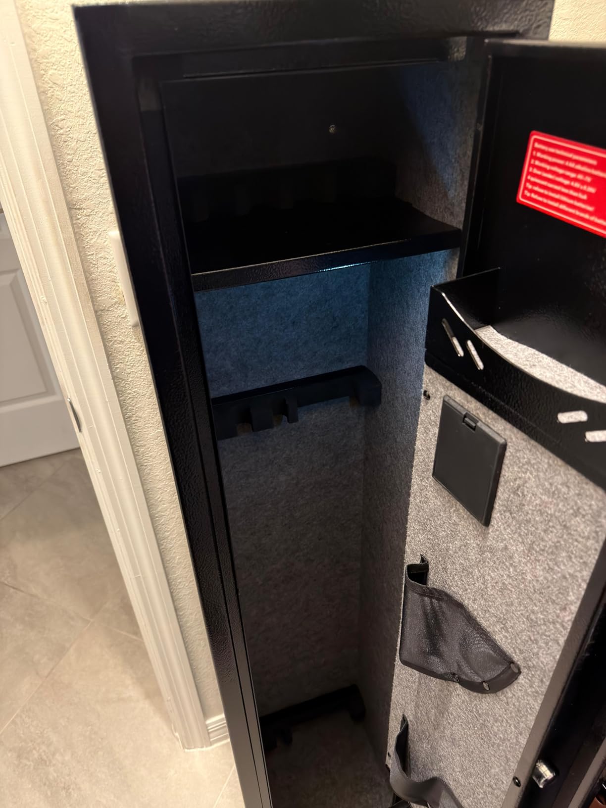 KAER Gun Safe, Rifle Safe, 4-5 Gun Safes for Home Rifle and Pistols, Gun Cabinet with Fingerprint/Digital Keypad/Removable Shelf customer photo 2