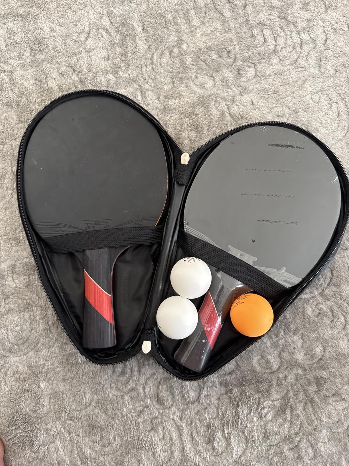 Nibiru Sport Professional Ping Pong Paddle Sets, 2 Paddle or 4 Paddle Table Tennis Set with Tournament Quality Balls and Carry Bag/Storage Case, Table Tennis Equipment & Ping Pong Accessories customer photo 2