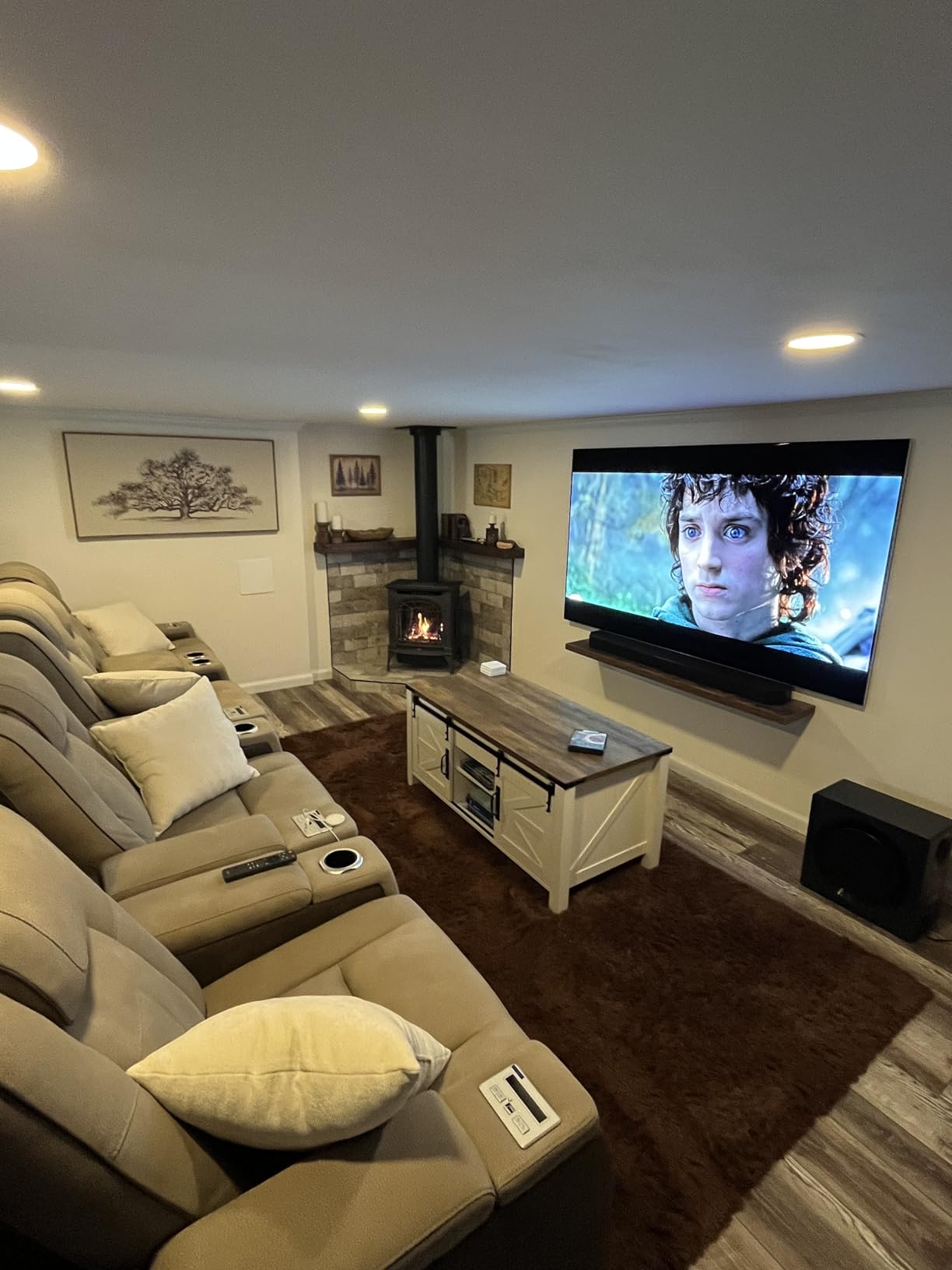 Signature Design by Ashley Next-Gen DuraPella Modern Faux Leather Power Reclining Sofa with Adjustable Headrest, Gray customer photo 2