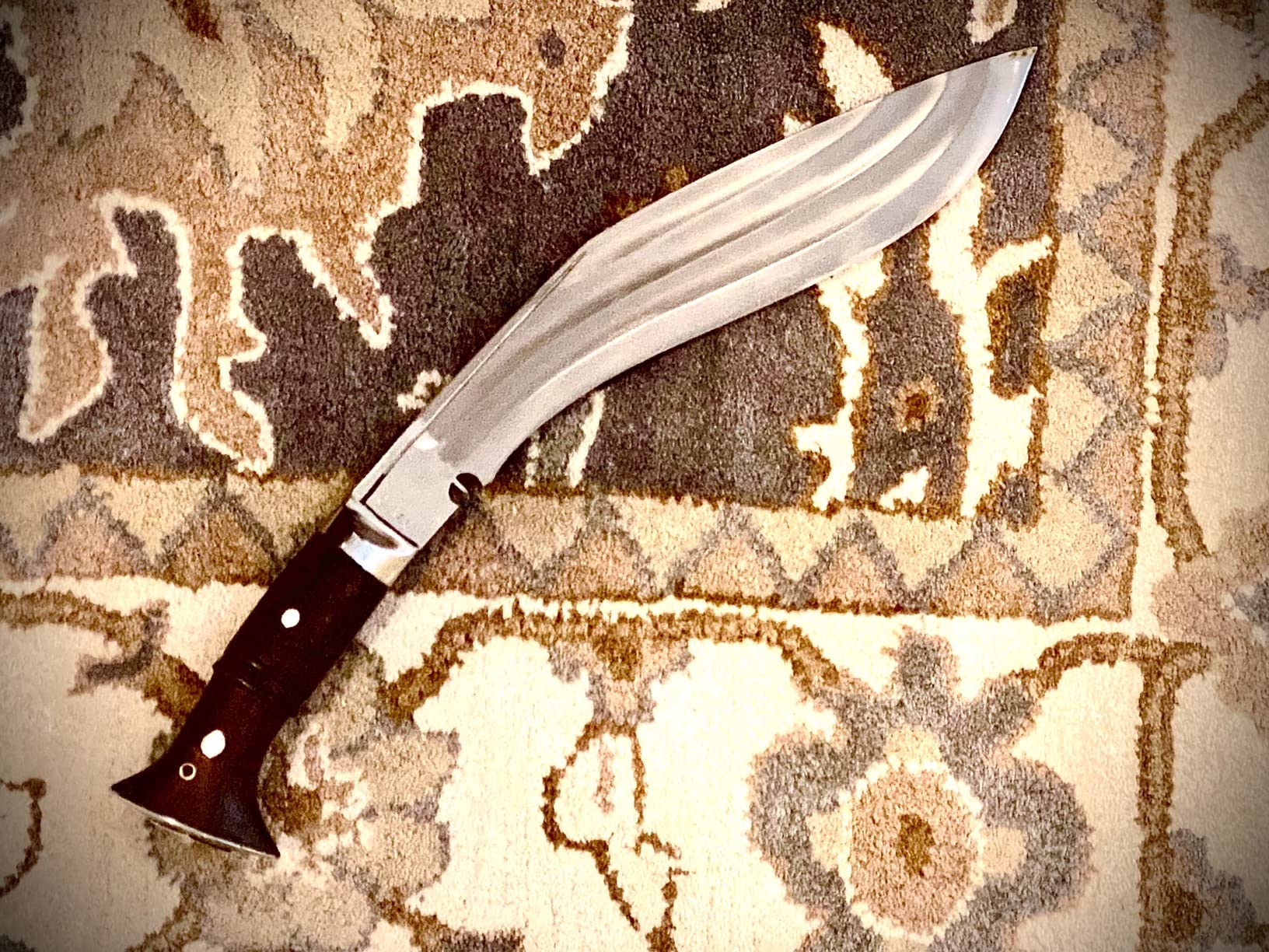GK&CO. Kukri House Authentic Knife-12 Blade World War II 'The Survival Alive' Kukri/Khukuri Full Tang with Black Leather Sheath-Handmade in Nepal -Warehoused & Ship from USA customer photo 2
