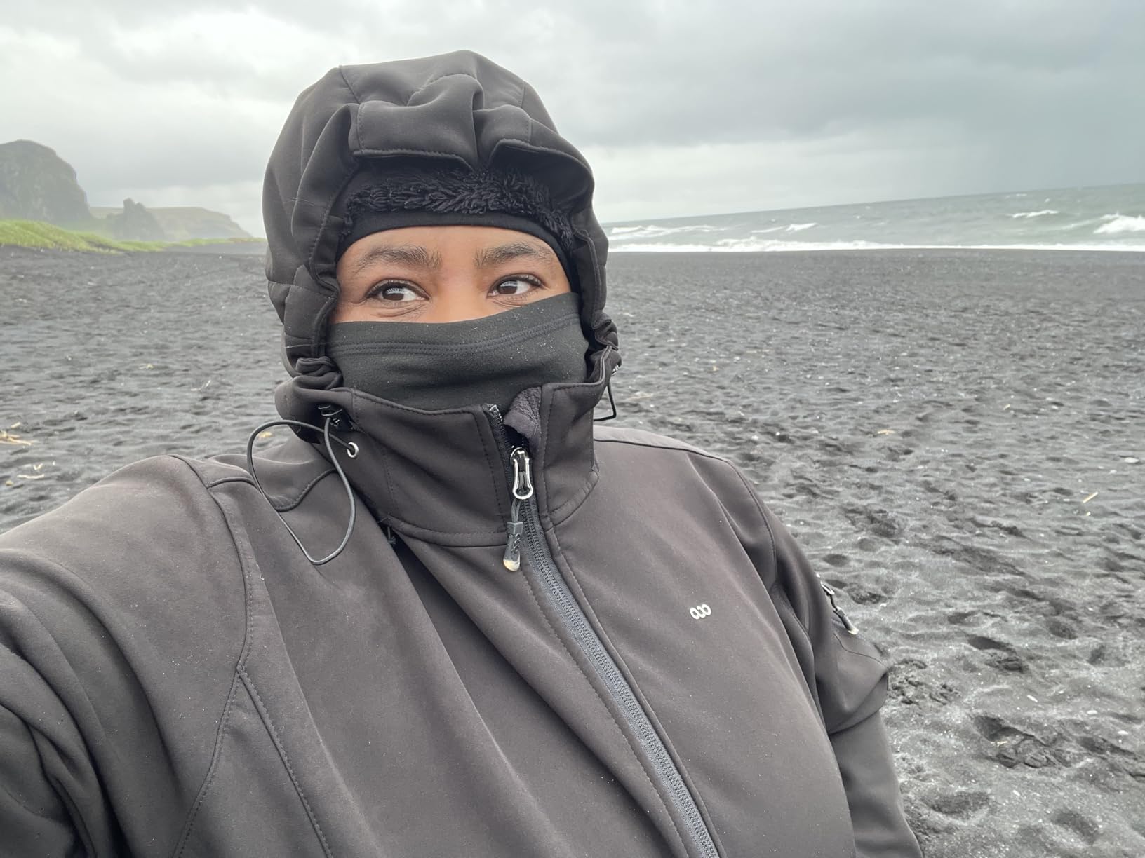 Women's Softshell Jacket, Fleece Lined Warm Jacket Light Hooded Windproof Coat for Outdoor Hiking customer photo 1