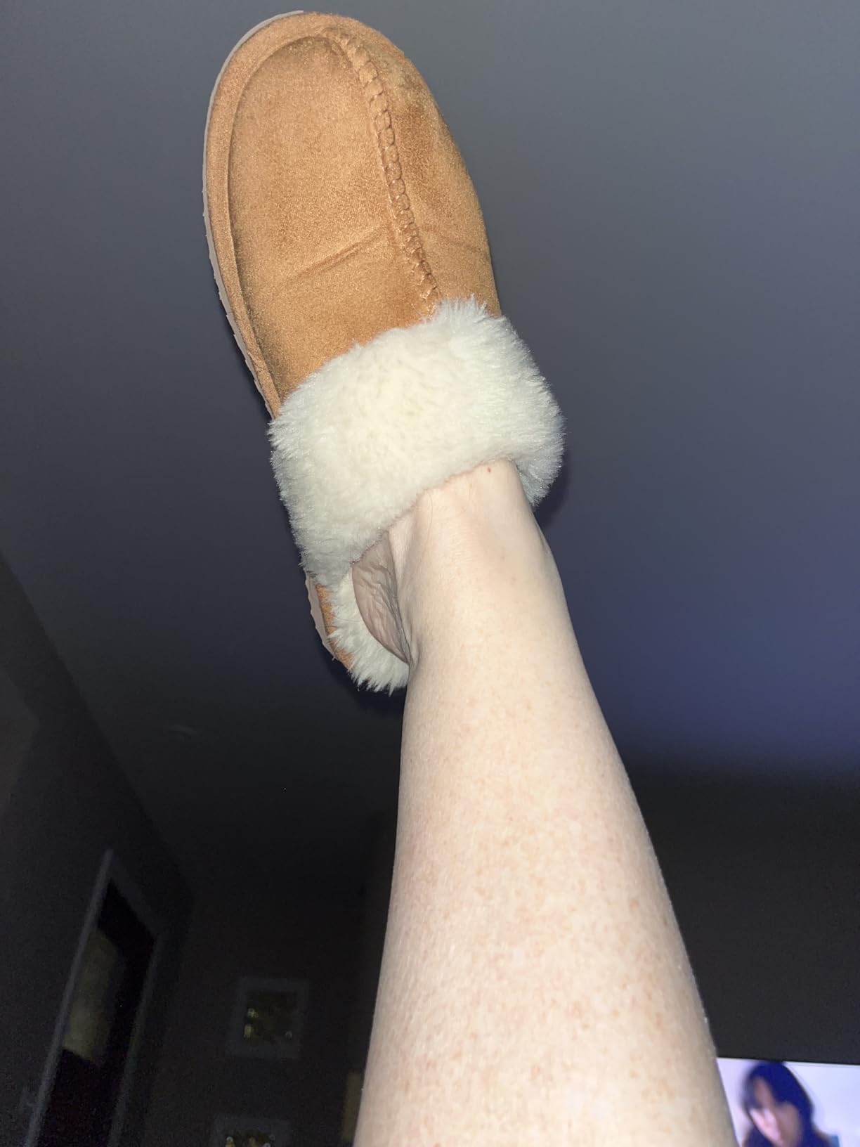 Litfun Women's Fuzzy Memory Foam Slippers Fluffy Winter House Shoes Indoor and Outdoor customer photo 1