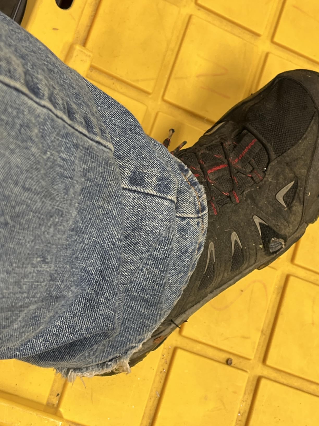 SHULOOK Men's Waterproof Hiking Boots Non-Slip Lightweight Mid Top Ankle Boot customer photo 1