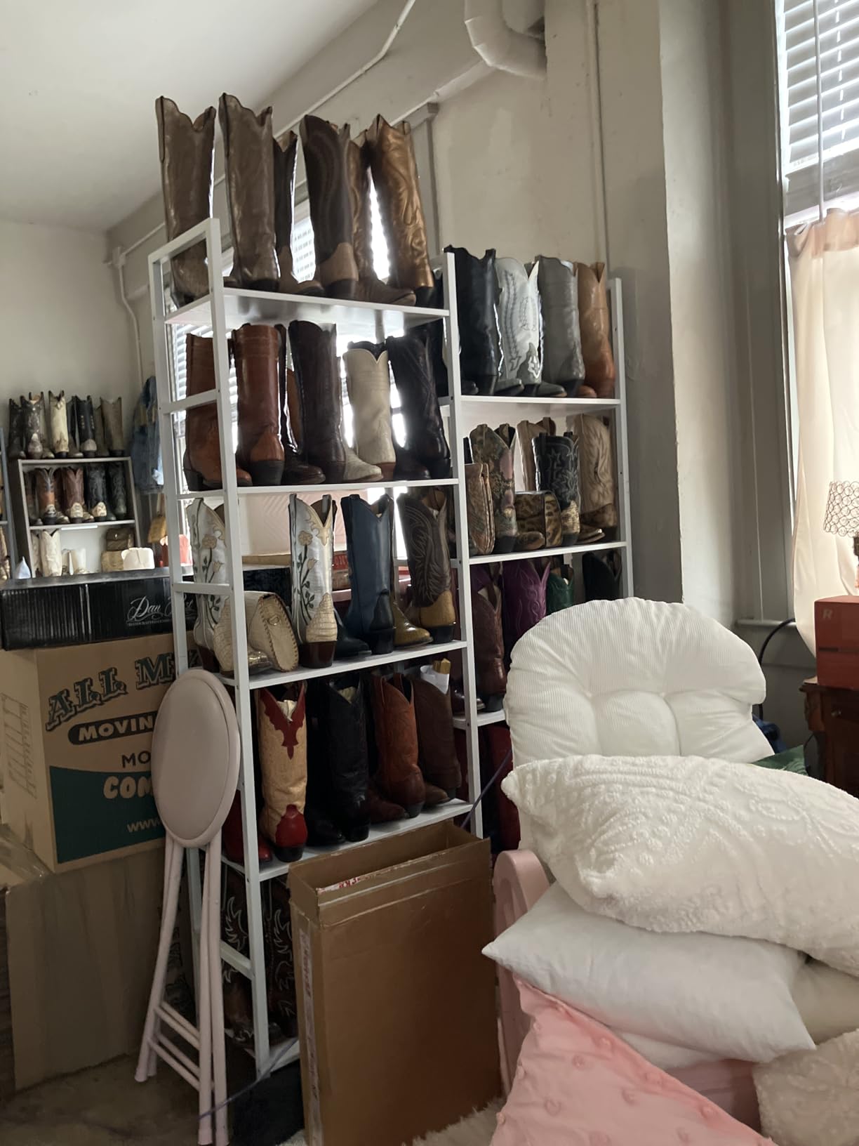 IRONCK Bookshelves 6 Tiers Triple Wide Industrial Bookshelf, Large Etagere Bookshelf Open Display Shelves with Metal Frame for Living Room Bedroom Home Office customer photo 2