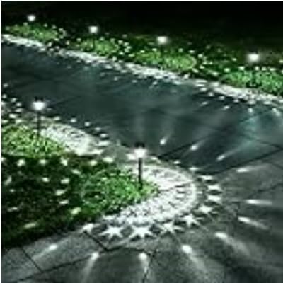 URAGO Super Bright Solar Lights Outdoor Waterproof-10 Pack, Dusk to Dawn Up to 12 Hrs Solar Powered Outdoor Pathway Garden Lights Auto On/Off, LED Landscape Lighting Decorative for Walkway Patio Yard customer photo 1