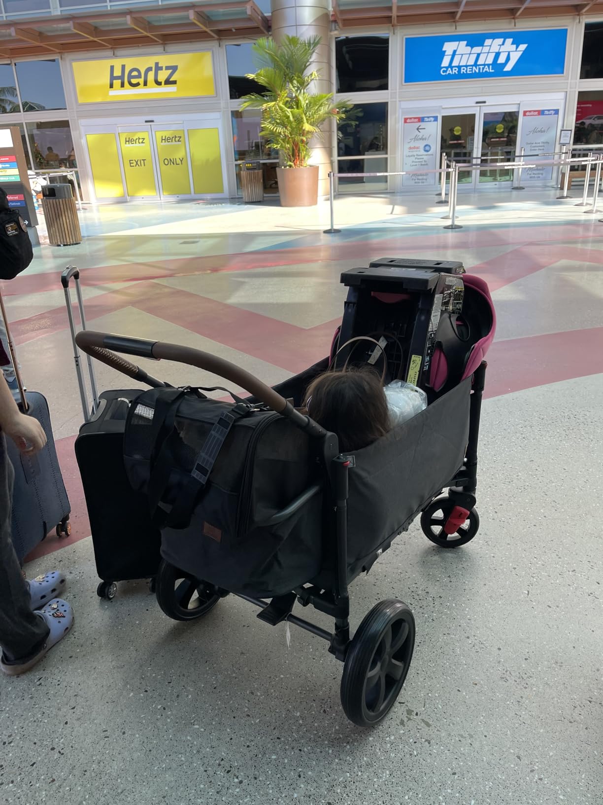 EVER ADVANCED Side-Unzip Stroller Wagon for 2 Kids - 2-in-1 Bench Mode & All-Terrain Push-Pull Wagon customer photo 2