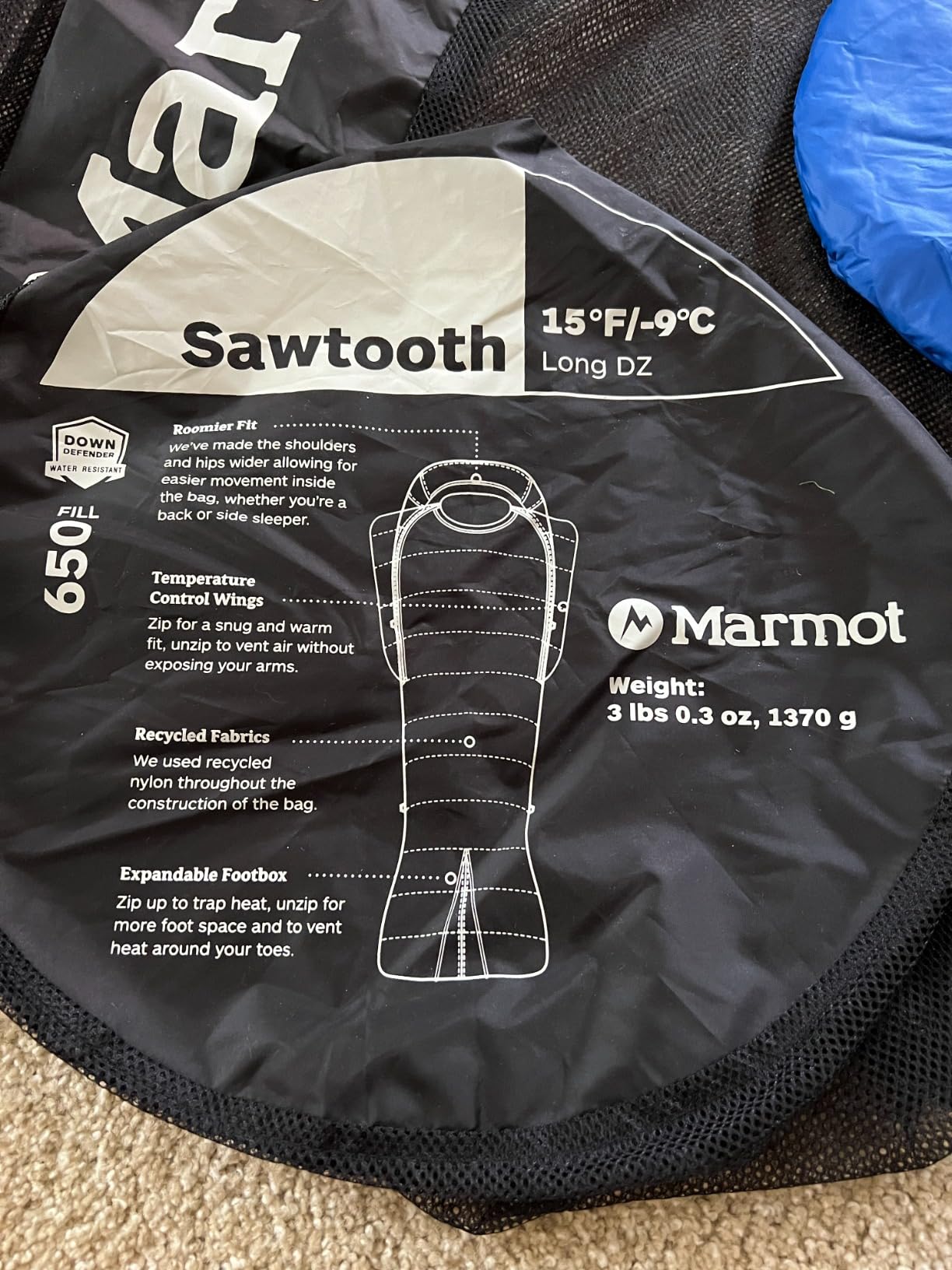 Marmot Sawtooth Sleeping Bag - Men's 15°F Down Sleeping Bag for Camping & Backpacking customer photo 1