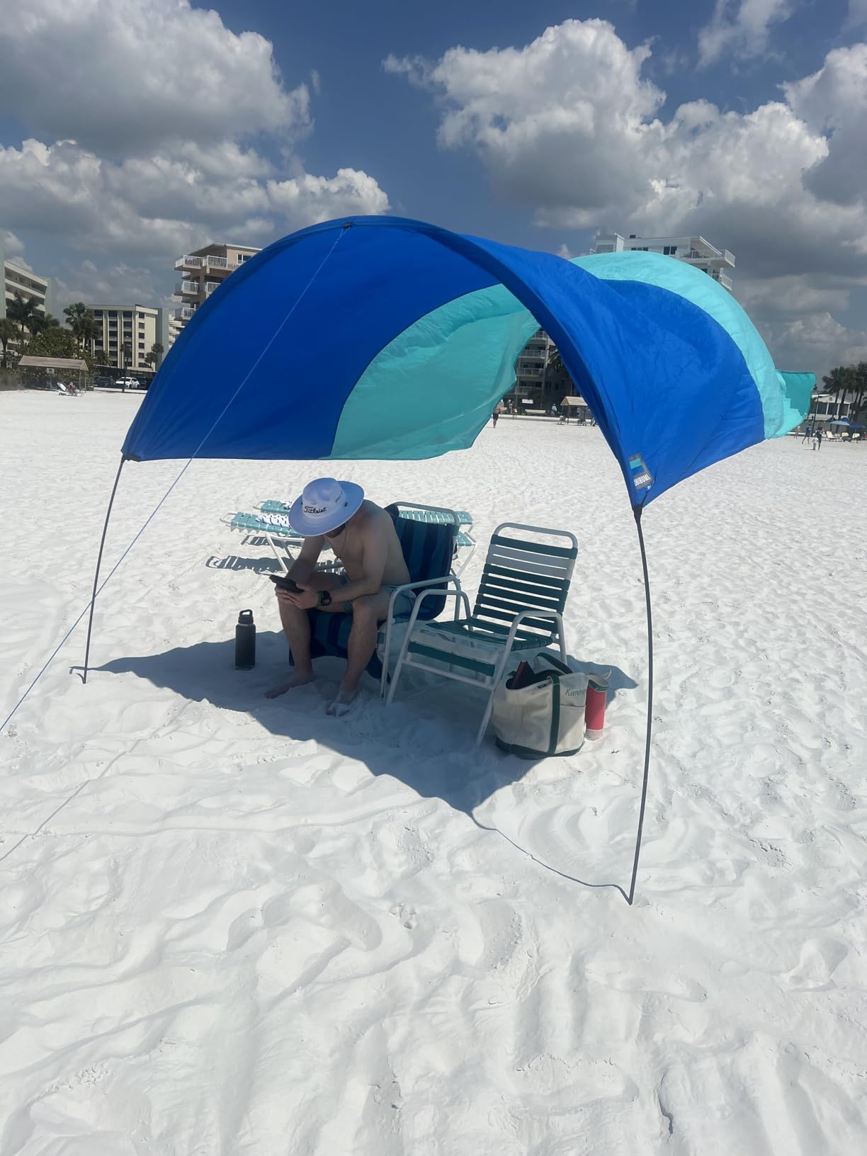 Shibumi Shade 3.0 Version | Wind-Powered Beach Tent Shade Canopy | Sets Up in 3 Mins | 150 Sq. Ft. of Shade for up to 8 People customer photo 2
