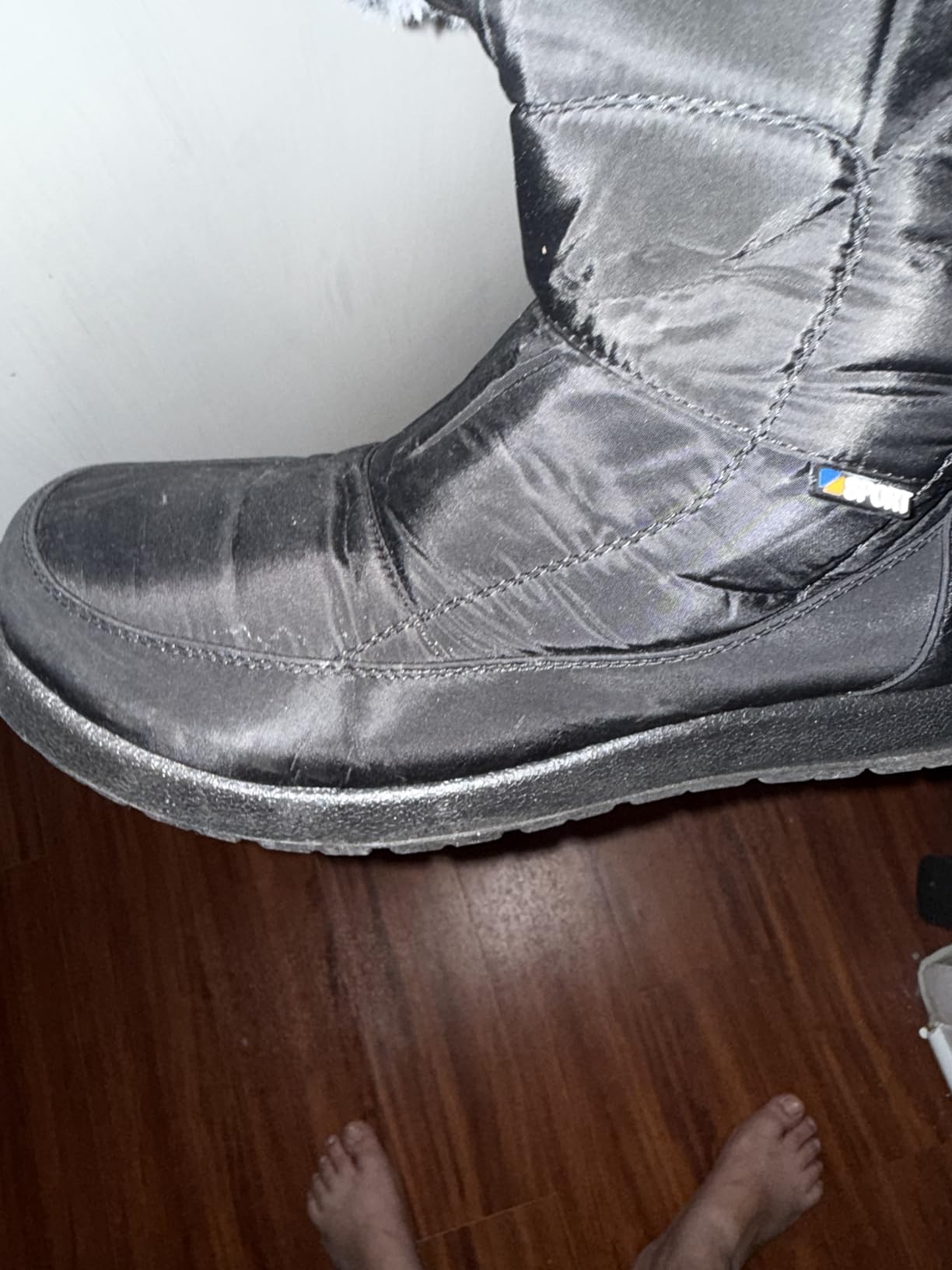 SHIBEVER Women's Snow Boots Winter: Waterproof Fur Lined Anti-Slip Ankle Booties customer photo 1