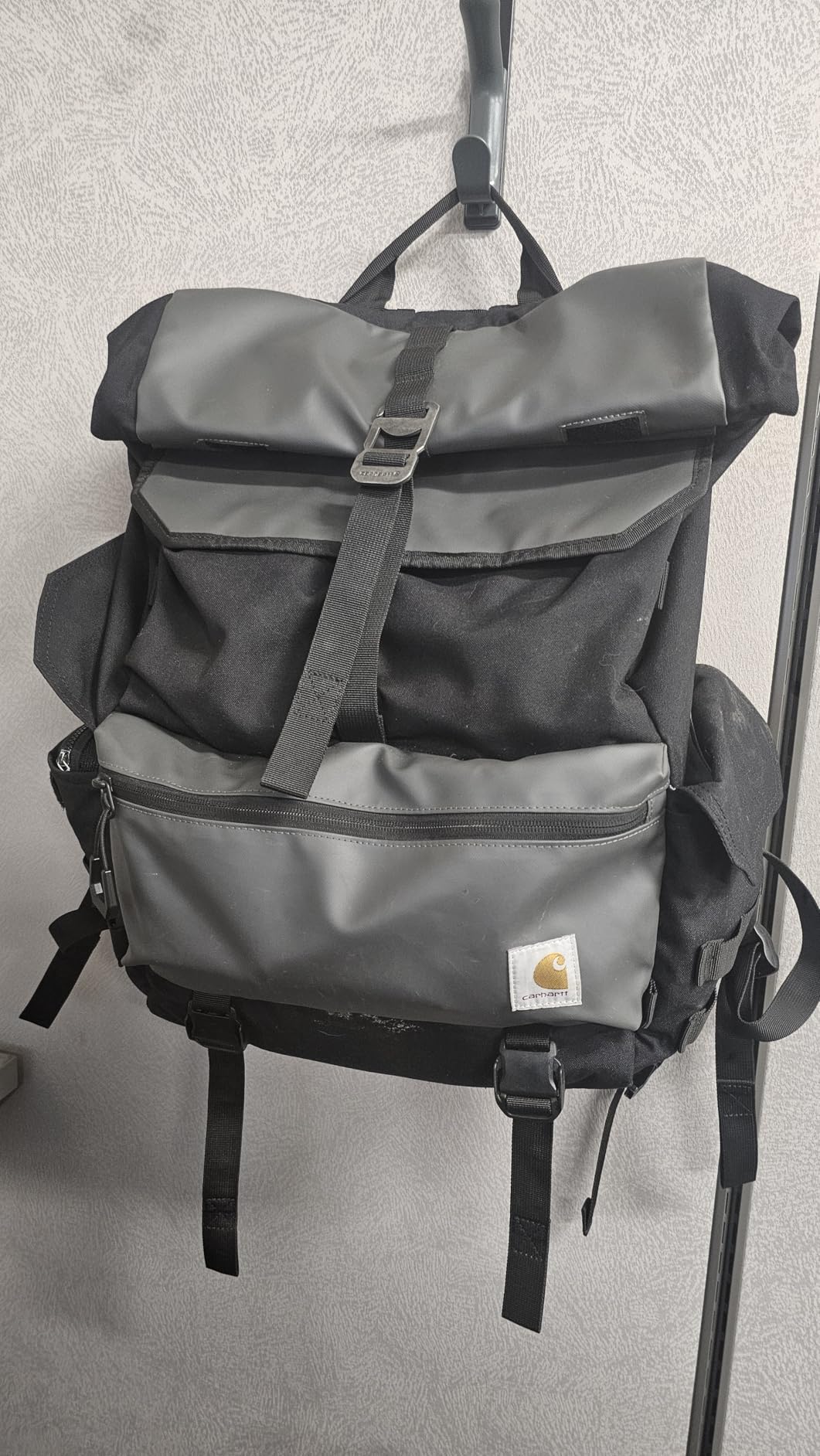 Carhartt 40L Nylon Roll Top Backpack, Heavy-Duty Water-Resistant Material W/ 17