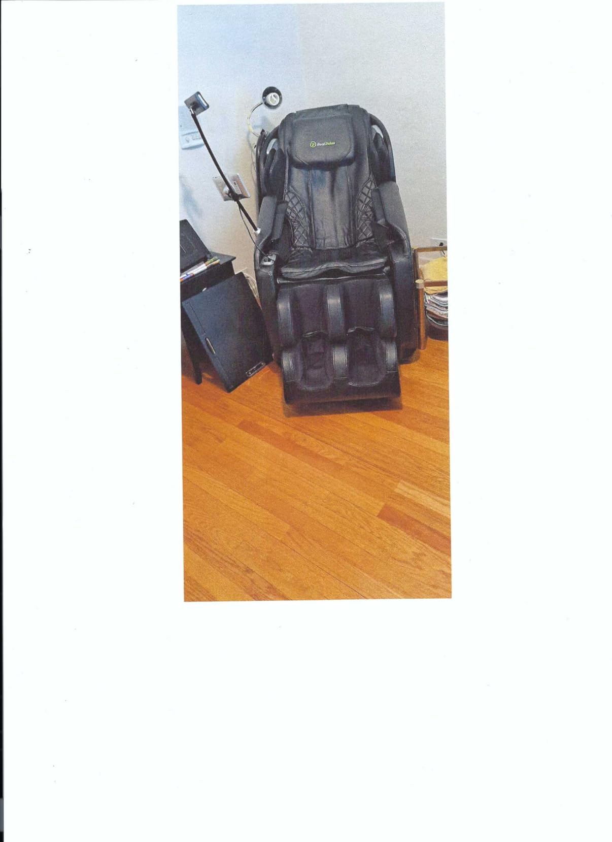 Real Relax Massage Chair Full Body with Unique Phone Controller, Heart and Blood Measurement, Zero Gravity 3D SL-Track Recliner with APP Control, Child Lock, Pause Button, Back Pad, Favor-06, Blue customer photo 1