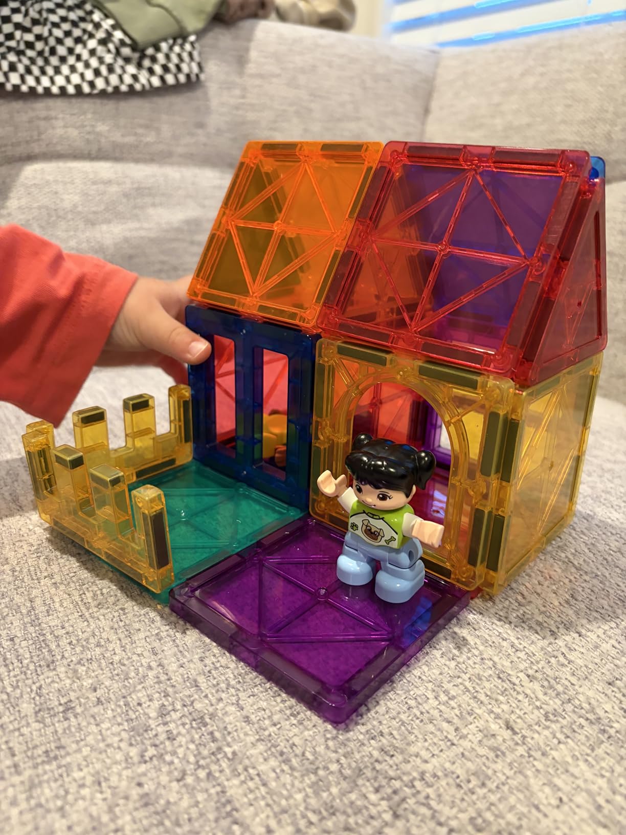 Coodoo Magnetic Tiles Kids Toys STEM Magnet Toy for Toddler Magnetic Blocks Building 40PCS customer photo 1