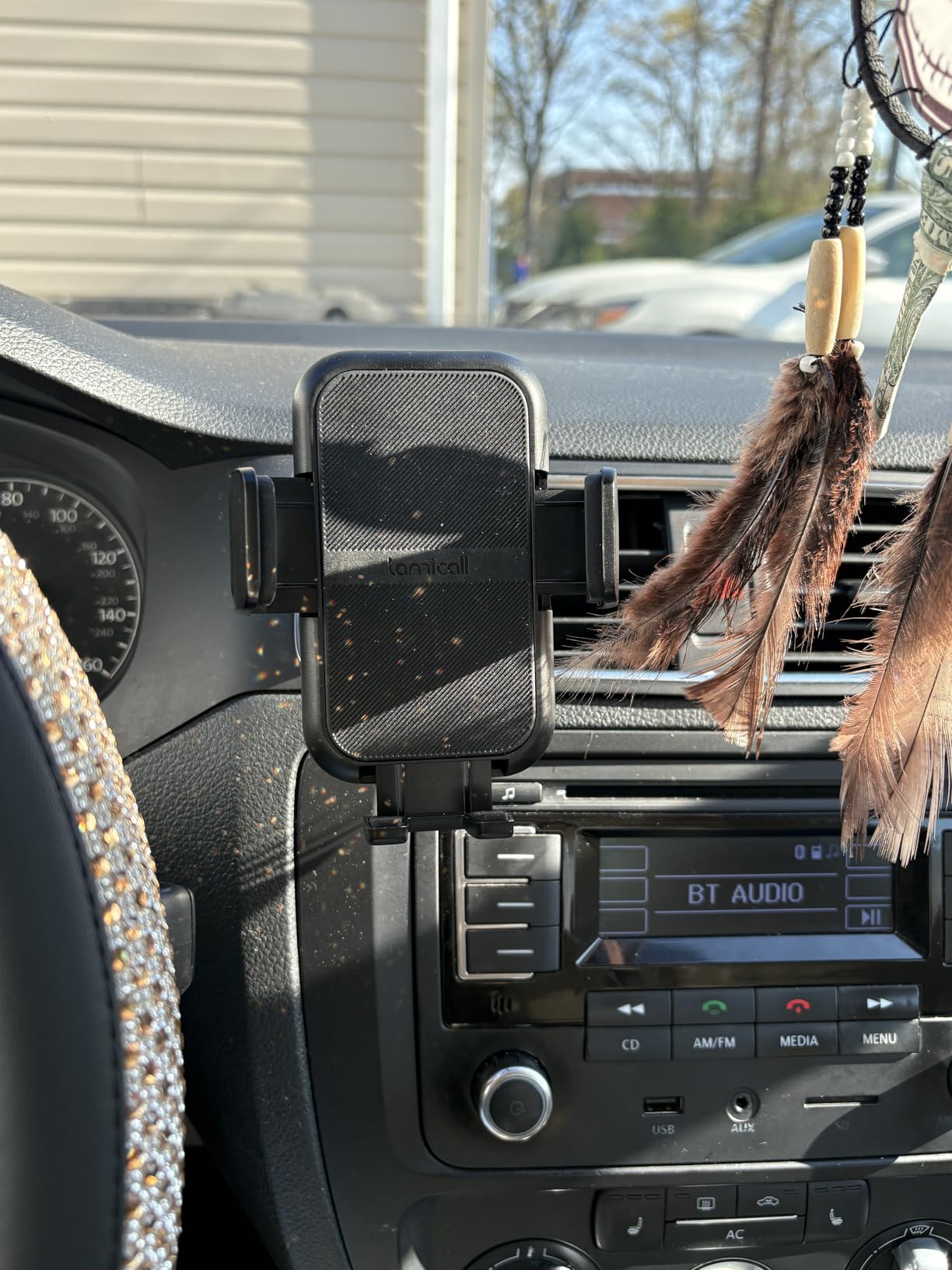 Lamicall 2026 Wider Clamp & Metal Hook Car Phone Holder Vent [Thick Cases Friendly] Phone Holders for Your Car Mount Gfts Automobile Hands Free Accessories for Women Men for iPhone 16 15 14 13 Pro Max customer photo 2