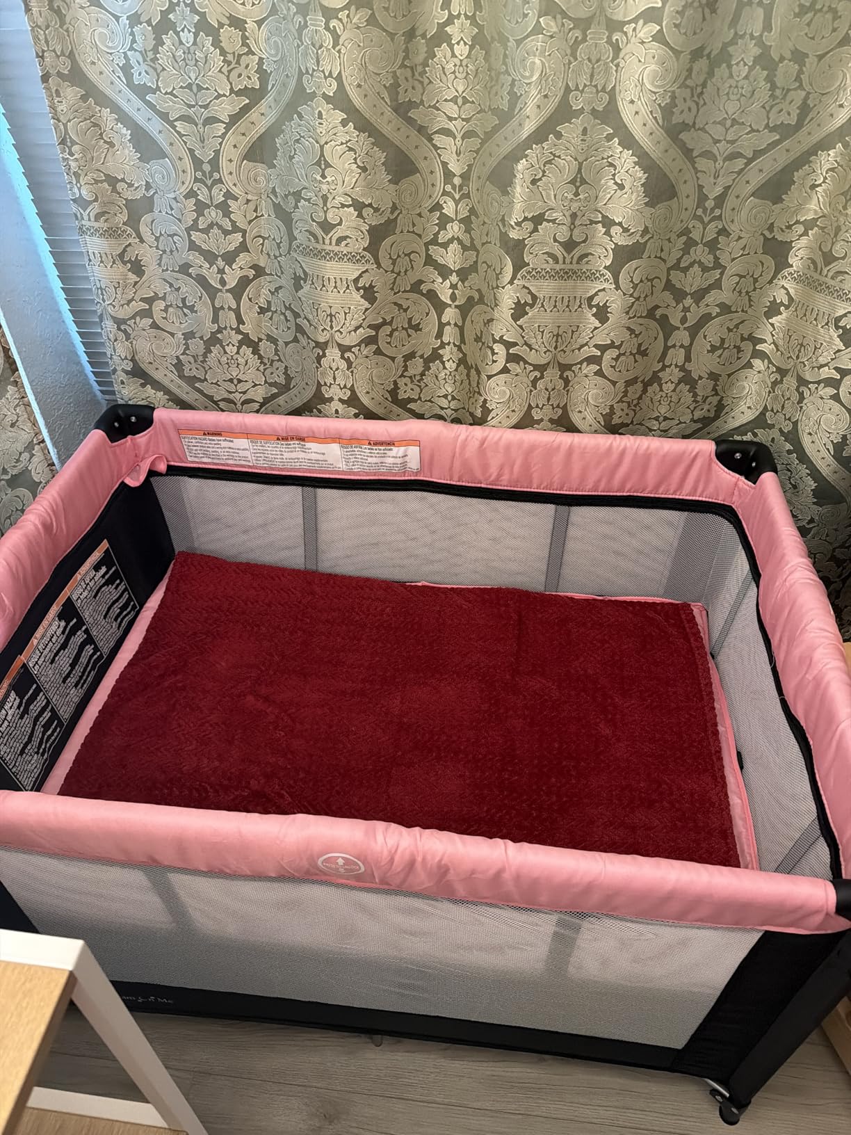 Dream On Me Zazzy Portable Playard with Bassinet - 360 Degree Mesh Visibility, Quick Folding Travel Friendly Design, Carry Bag Included customer photo 1
