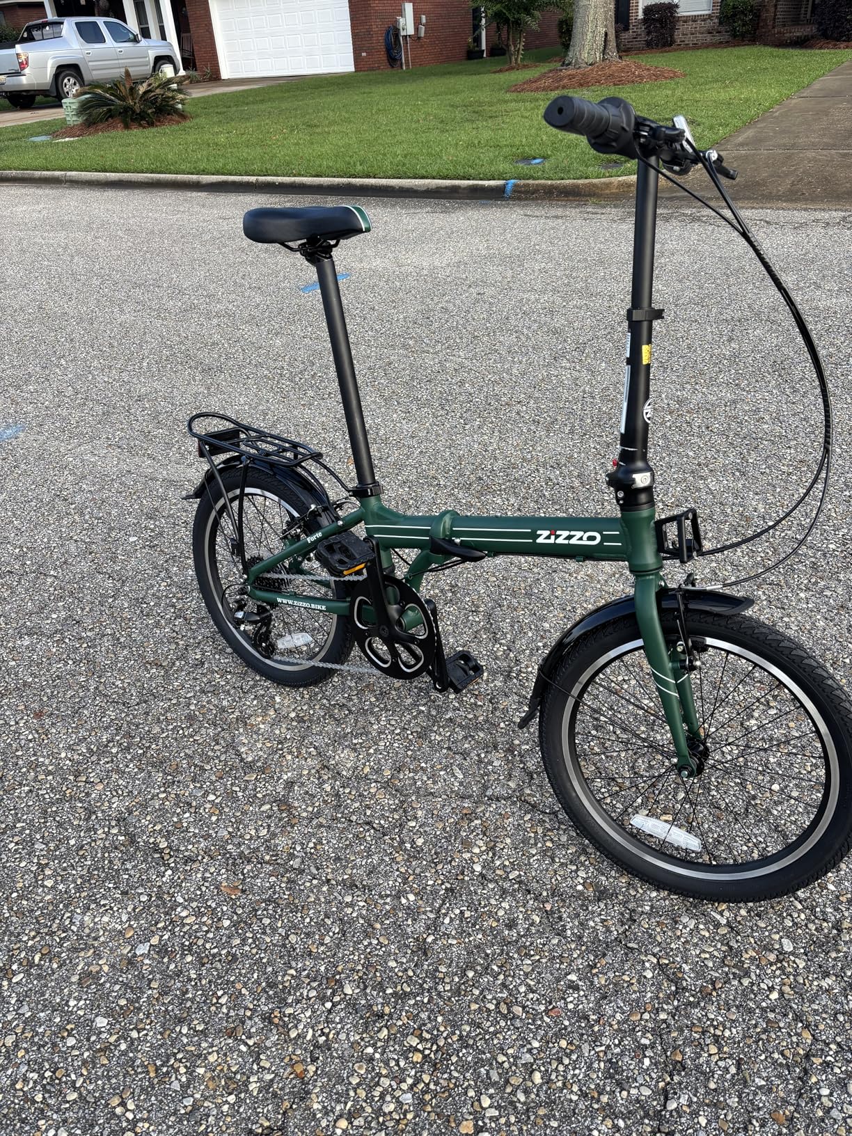 ZiZZO Forte Heavy Duty Folding Bike with Fenders, Rack, 300 lbs Weight Limit customer photo 1