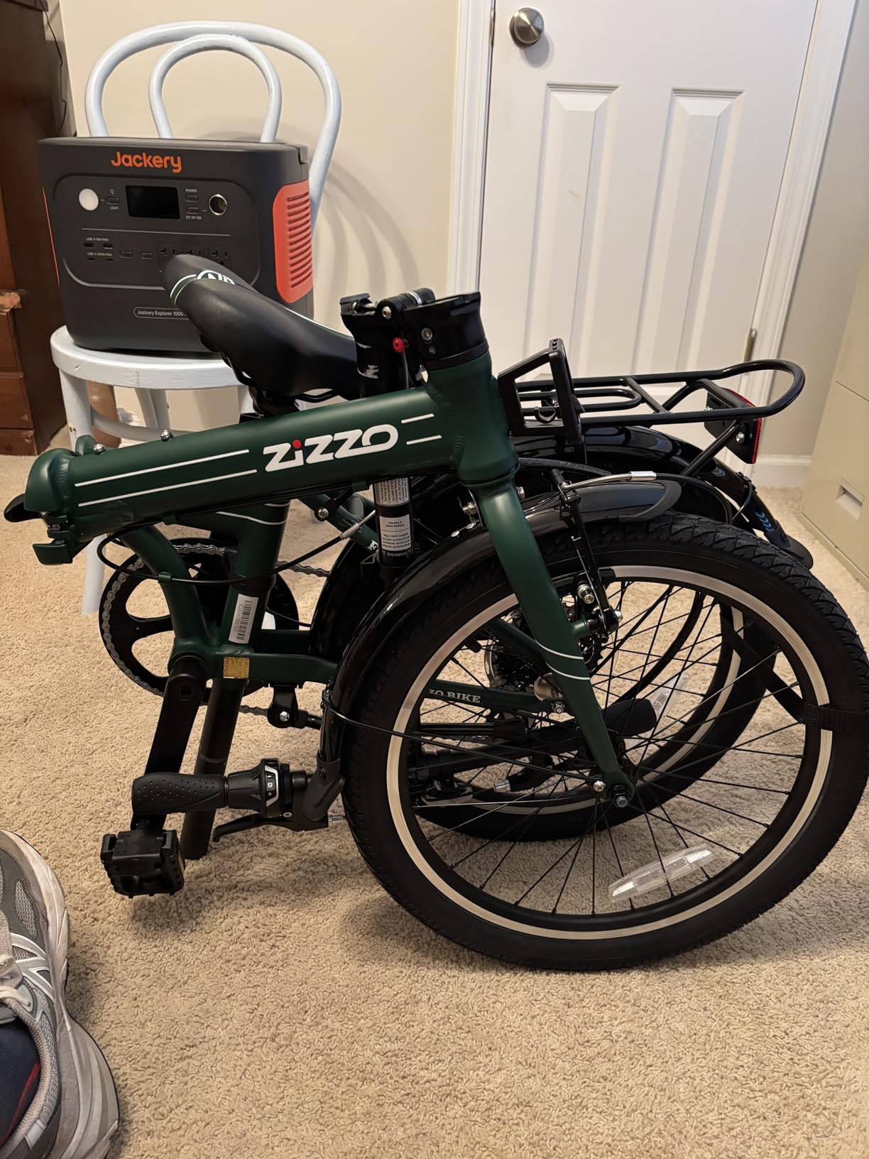 ZiZZO Forte Heavy Duty Folding Bike with Fenders, Rack, 300 lbs Weight Limit customer photo 2