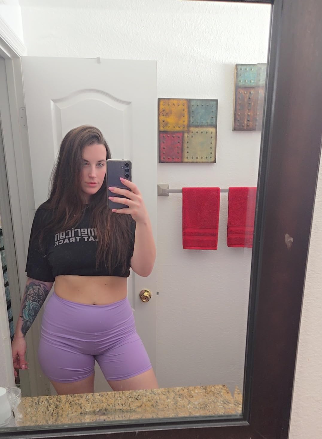 FULLSOFT High Waisted Biker Shorts for Women-5
