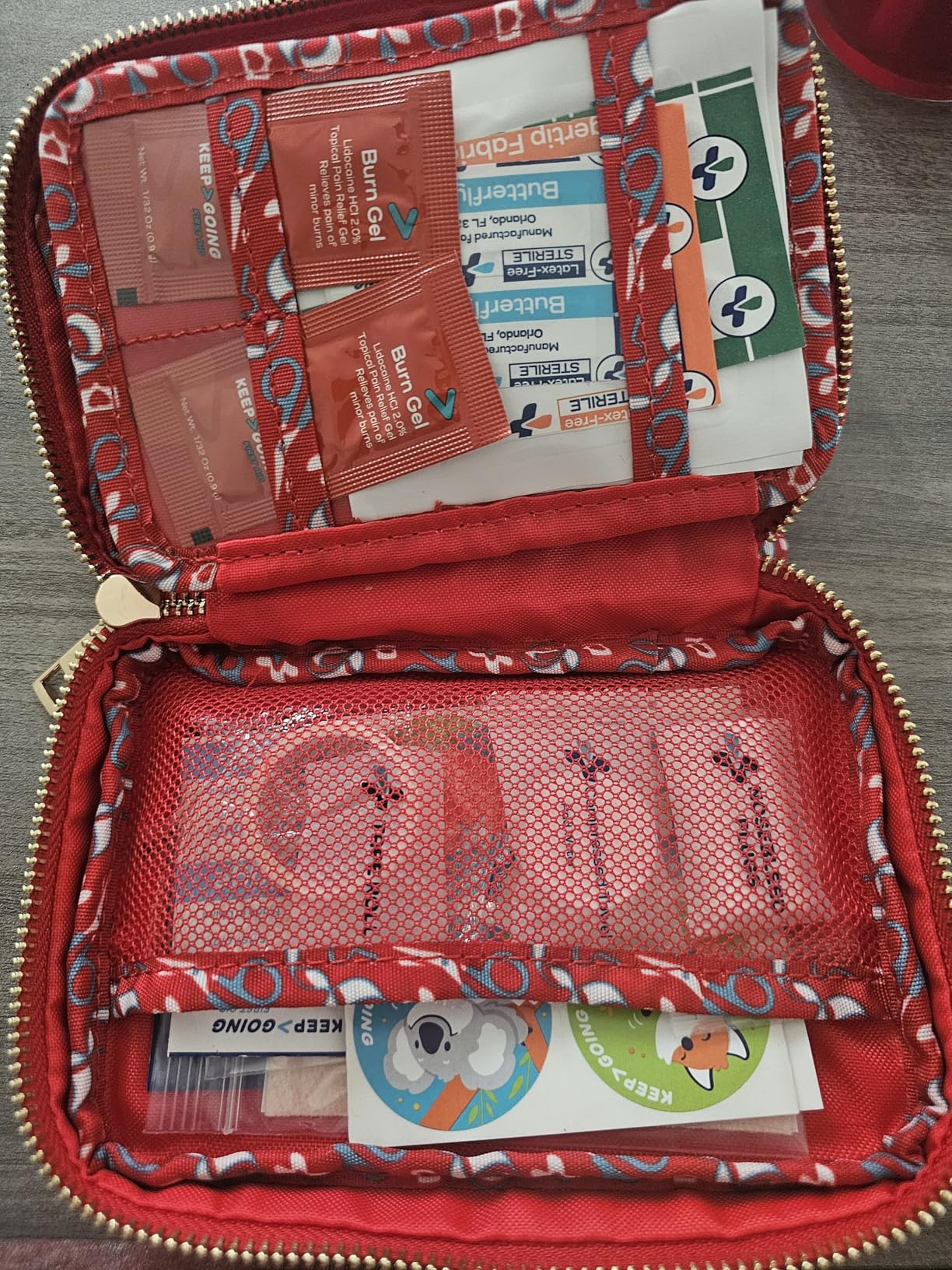 KeepGoing Travel First Aid Kit for Kids - 130 Pc. - Mini First Aid Kit Travel Size TSA-Approved customer photo 1