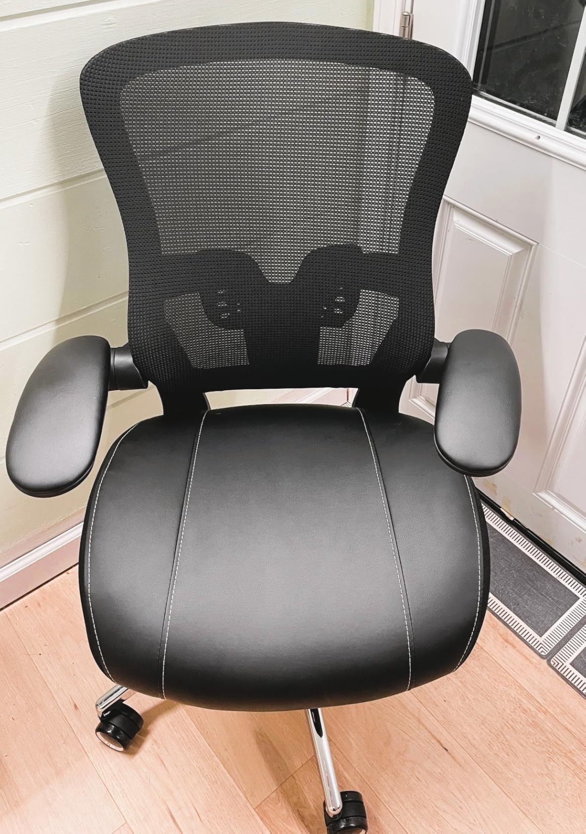 Office Chair Ergonomic Desk Chair-400lbs Big and Tall Heavy Duty, Wide & Soft 3D Modeling Foam Cushion Home Office Desk Chair with Adjustable Seat Height, Executive Computer Task Chair customer photo 2