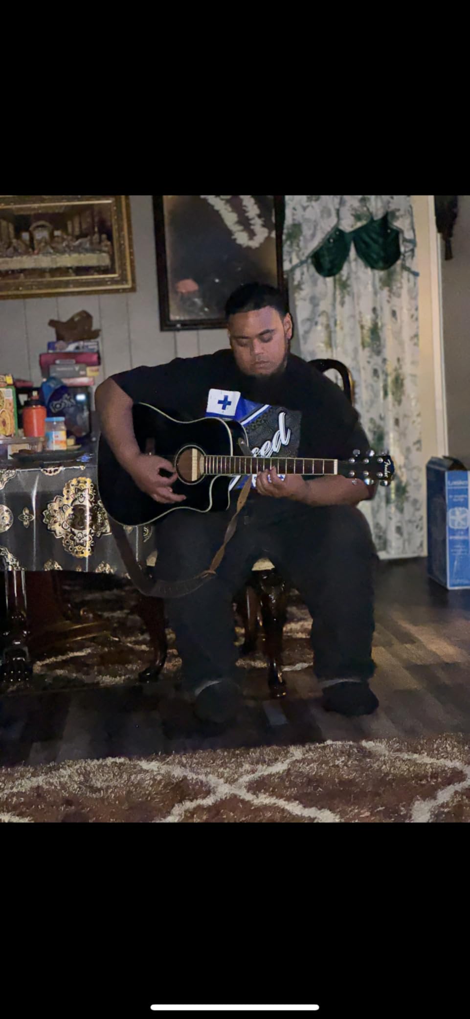 Fender Dreadnought Acoustic Guitar - Natural Bundle with Gig Bag, Tuner, Strings, Picks, and Austin Bazaar Instructional DVD customer photo 1