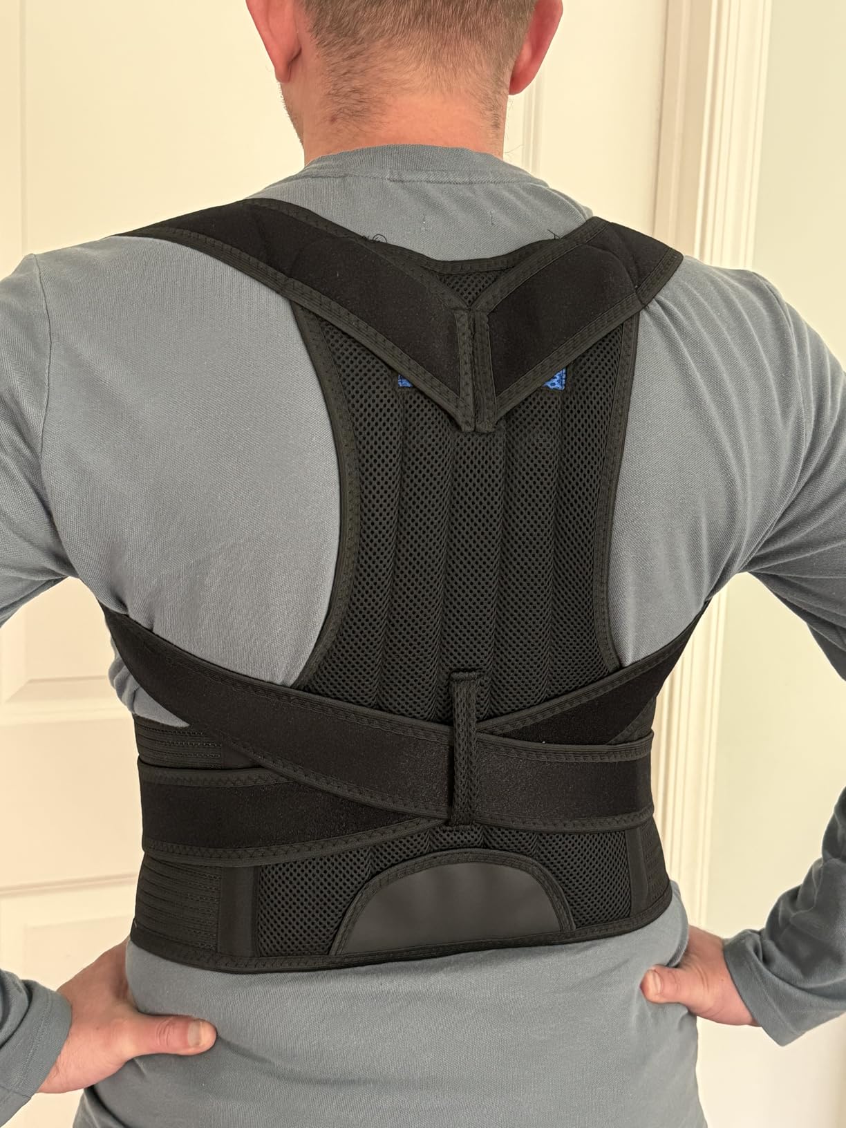Upgraded Posture Corrector Back Brace for Men and Women, New Version Lumbar Support for Posture Improving and Pain Relief, Full Back Support for Neck, Shoulder, Waist Pain customer photo 2