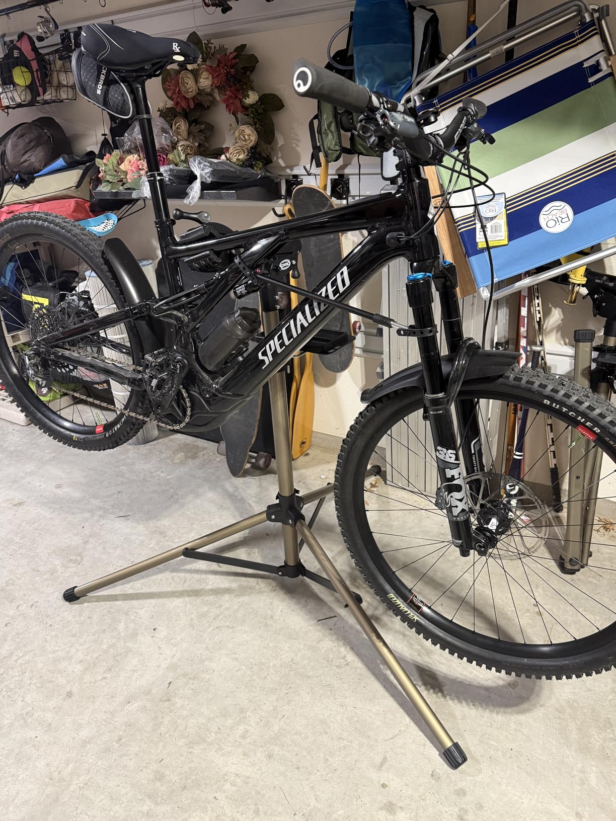 CXWXC Bike Repair Stand 88lbs - E Bike Stand for Maintenance Workstand - Ebike Repair Stand Shop Home Mechanics for Mountain Bike and Road Bike customer photo 1