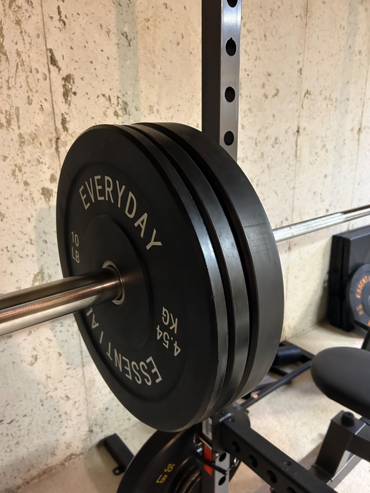 BalanceFrom Olympic Rubber Bumper Weight Plate Set with Steel Hub Inserts - 2-Inch Hole Plates for Strength Training customer photo 2