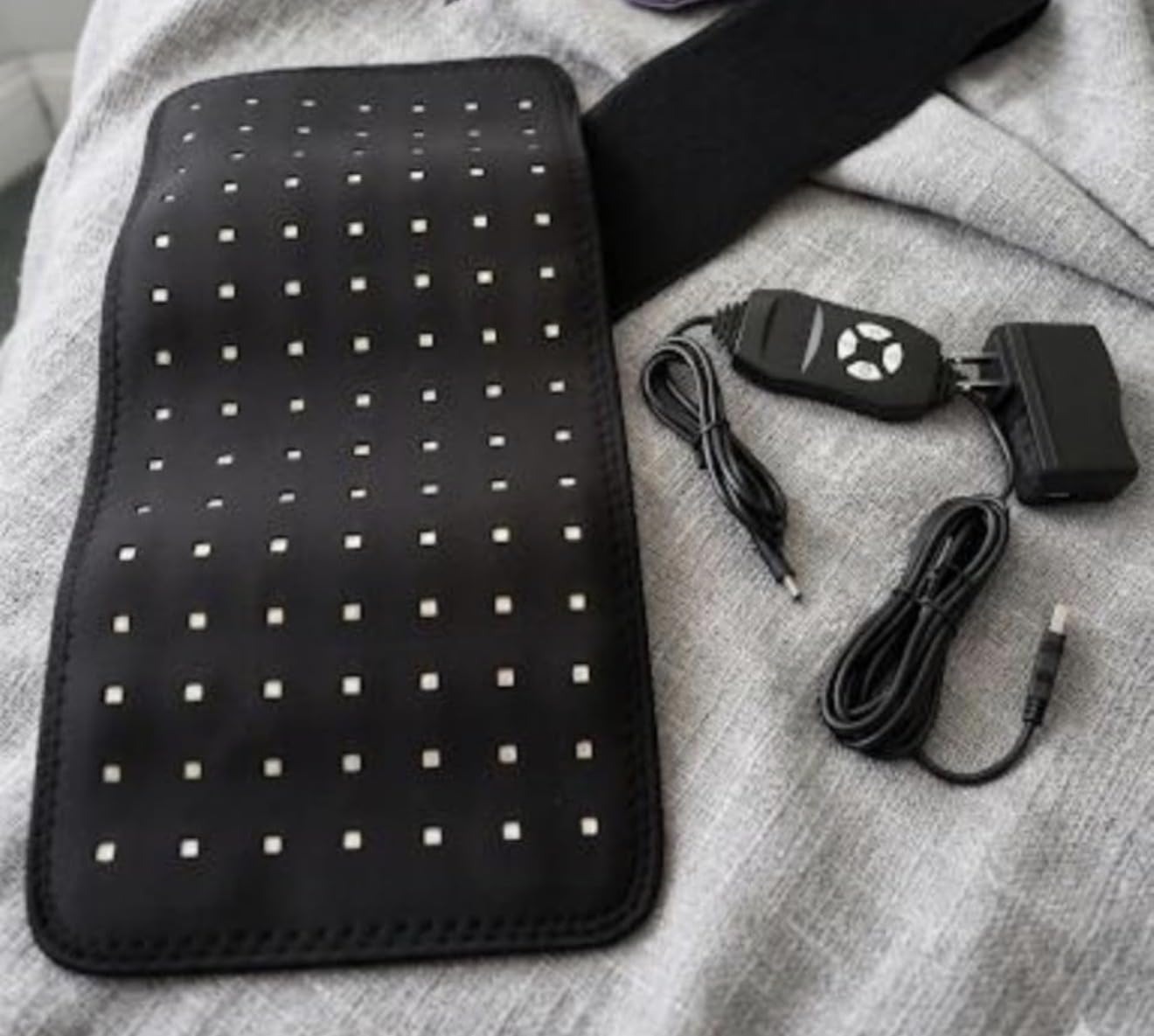 Red Light Therapy Pad for Body Back Knee Shoulder Hands Feet Portable 660nm 850nm Home Use 3 Chips in 1 Infrared Wrap Belt customer photo 2