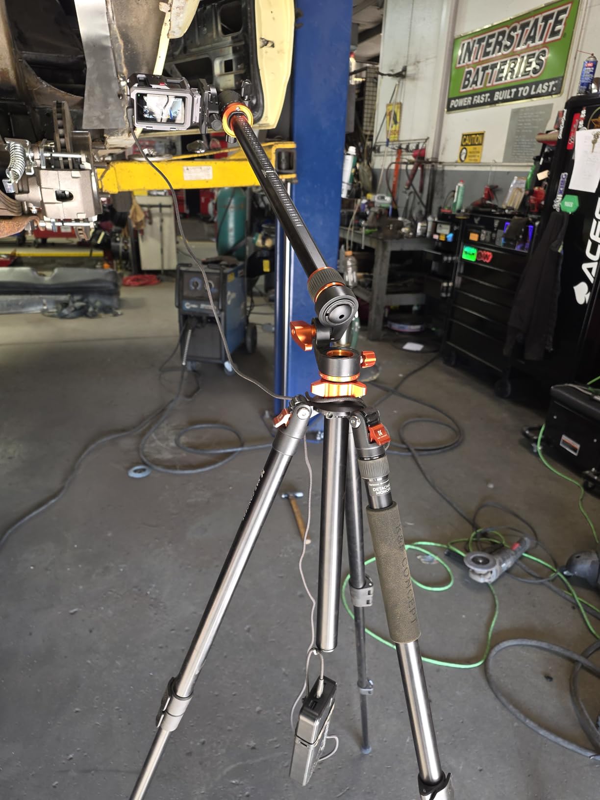 K&F CONCEPT 90''/230cm Ultra High Camera Tripod, Horizontal Overhead Shooting Flexible Travel Tripods with Metal Ball Head 10KG Load Capacity, Detachable Monopod, for Indoor and Outdoor customer photo 1