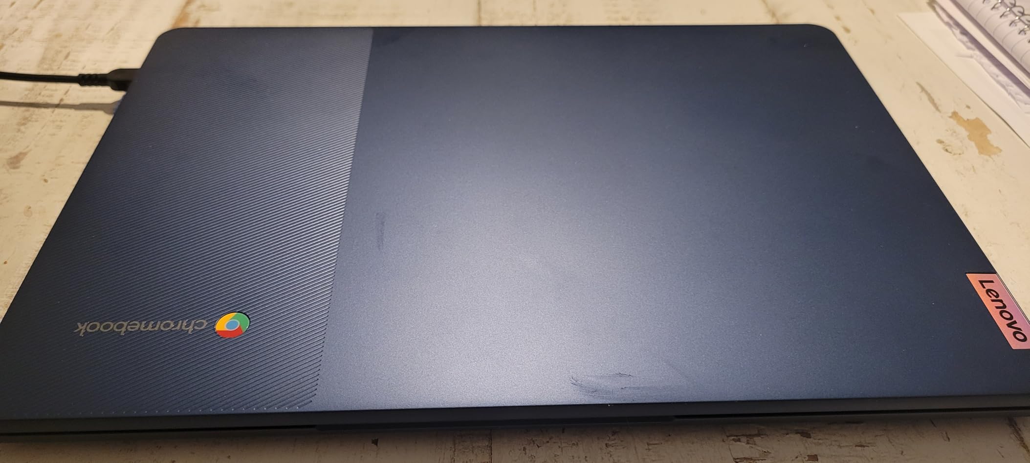 Lenovo Flagship Chromebook, 14'' FHD Touchscreen Slim Thin Light Laptop Computer, 8-Core MediaTek Kompanio 520 Processor, 4GB RAM, 64GB eMMC, WiFi 6, Chrome OS, Abyss Blue customer photo 2