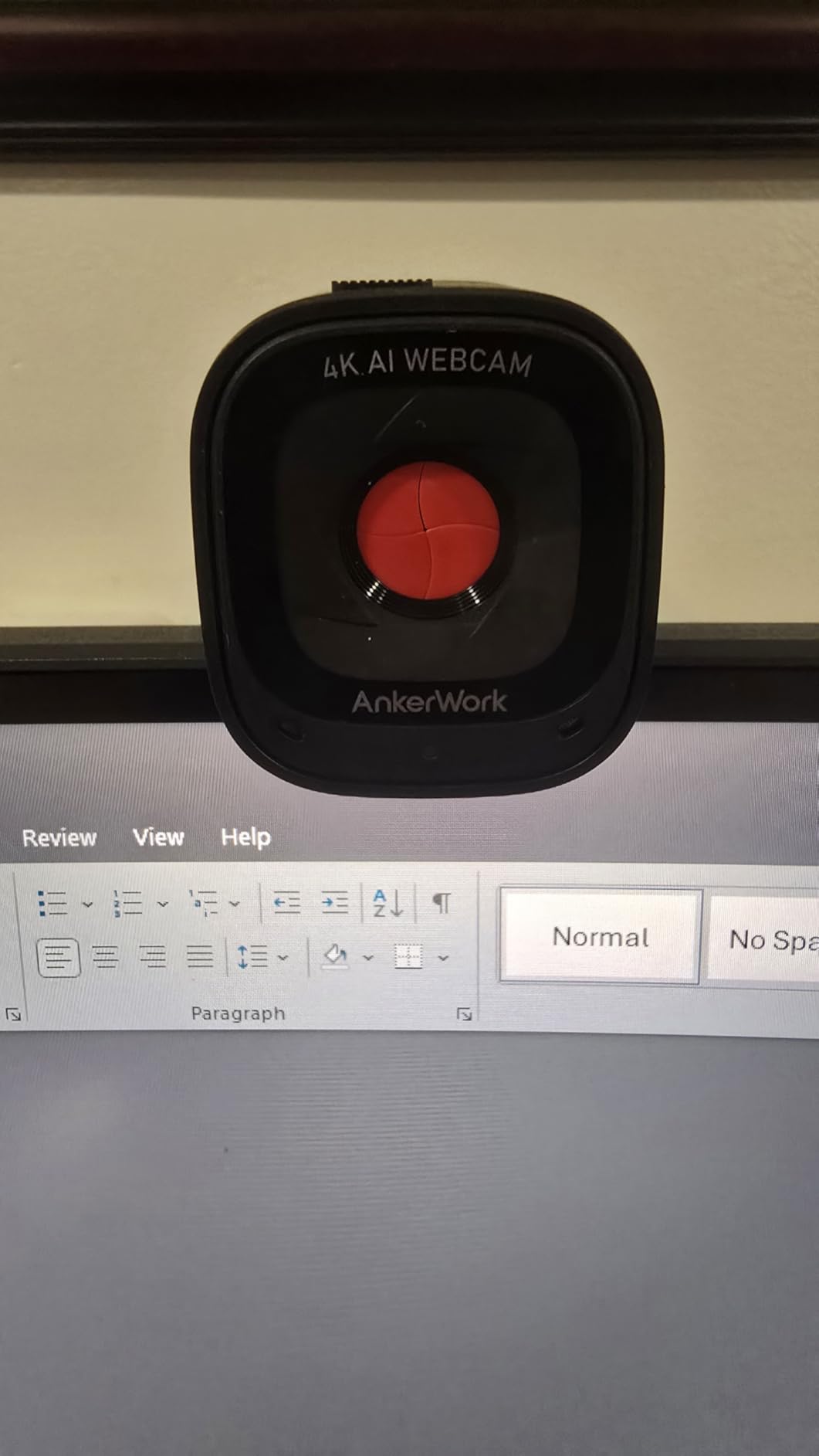 Anker AnkerWork C310 Webcam, 4K Webcam, 12 Megapixel, AI Auto Focus, AI Framing, AI Noise Canceling Mic, 1080p@60FPS HDR customer photo 1