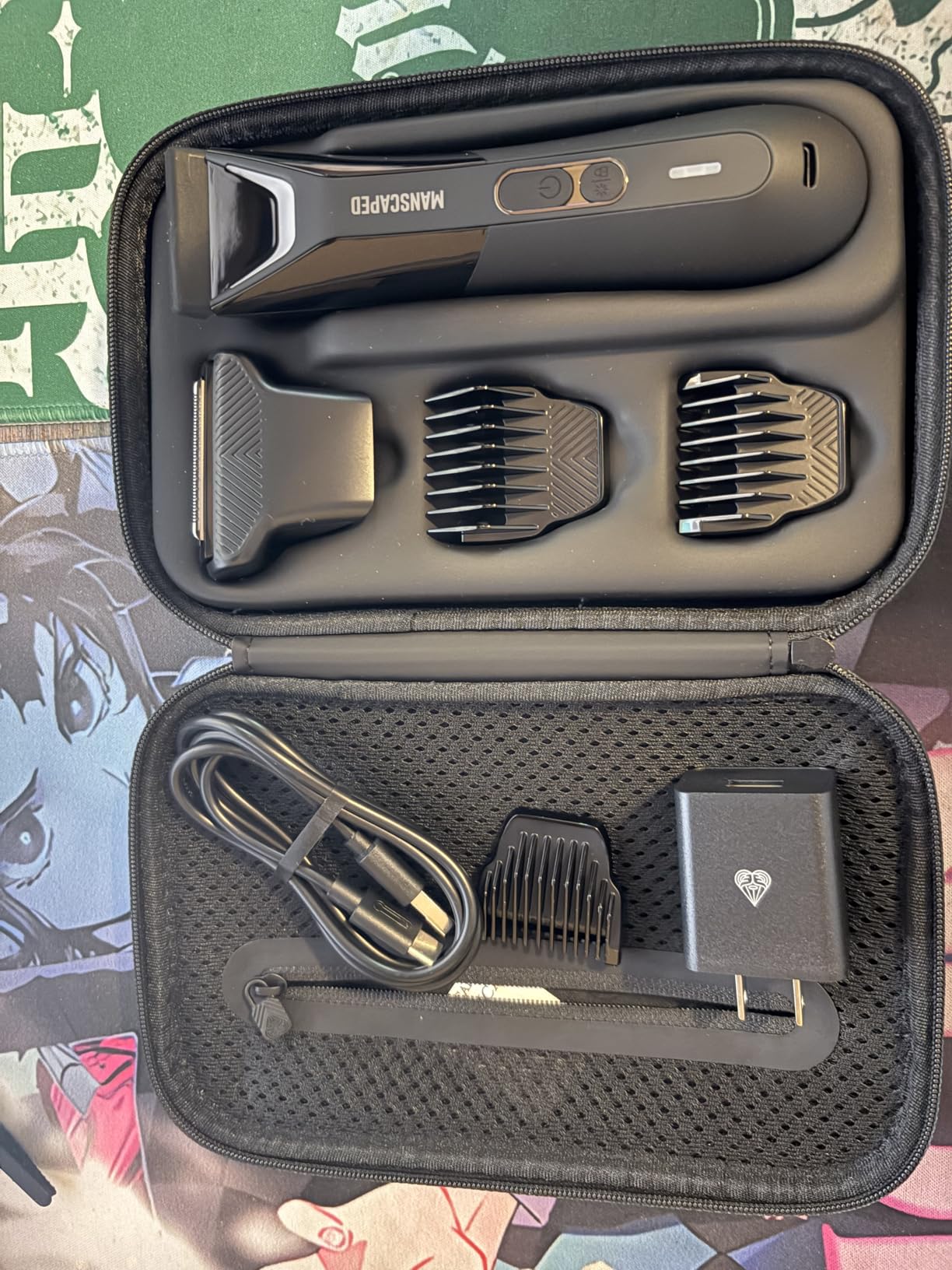 MANSCAPED® The Lawn Mower® 5.0 Ultra Groin & Body Hair Trimmer - Dual-Head SkinSafe® Trimmer & Foil Blades, Waterproof Wet/Dry Groomer, USB-C Rechargeable with Travel Case, Men's Ball Shaver, Black customer photo 1