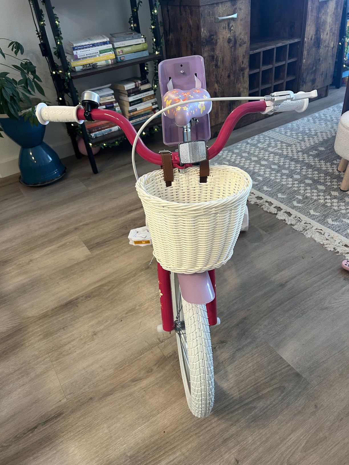 JOYSTAR Unicorn Kids Bike for Girls Ages 2-9 Years Old, 12 14 16 18 Inch Kids Bike with Training Wheels, Doll Seat, Streamers and Basket customer photo 1