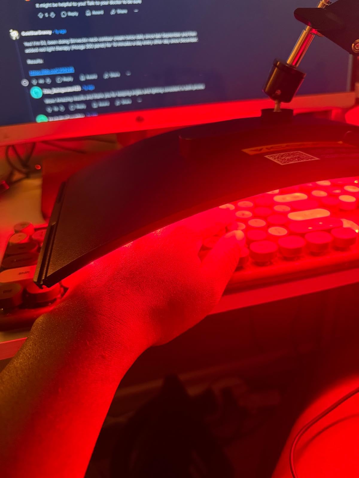 Red Light Therapy for Face and Body, Red Infrared Light Therapy Lamp with Stand Led 660nm Red Light-Therapy & 850nm Infrared Light Device customer photo 2
