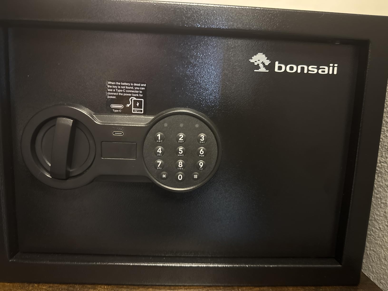 Bonsaii Safe, 0.6 Cubic Safe Box with Electronic Keypad, Removable Shelf, SF002 customer photo 2