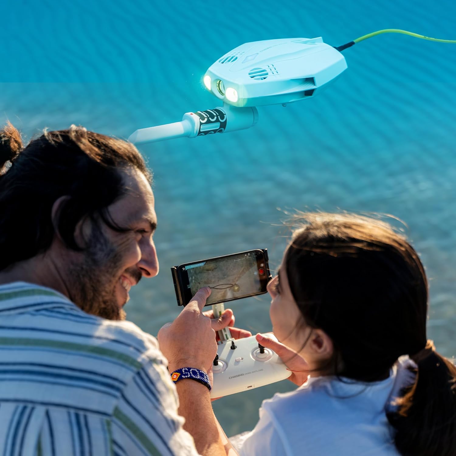 DORY EXPLORE treasure-hunting photography and videography underwater drone, metal detector & net bag, Bluetooth RC, uncovers the secrets of the ocean and experience underwater Adventure customer photo 2