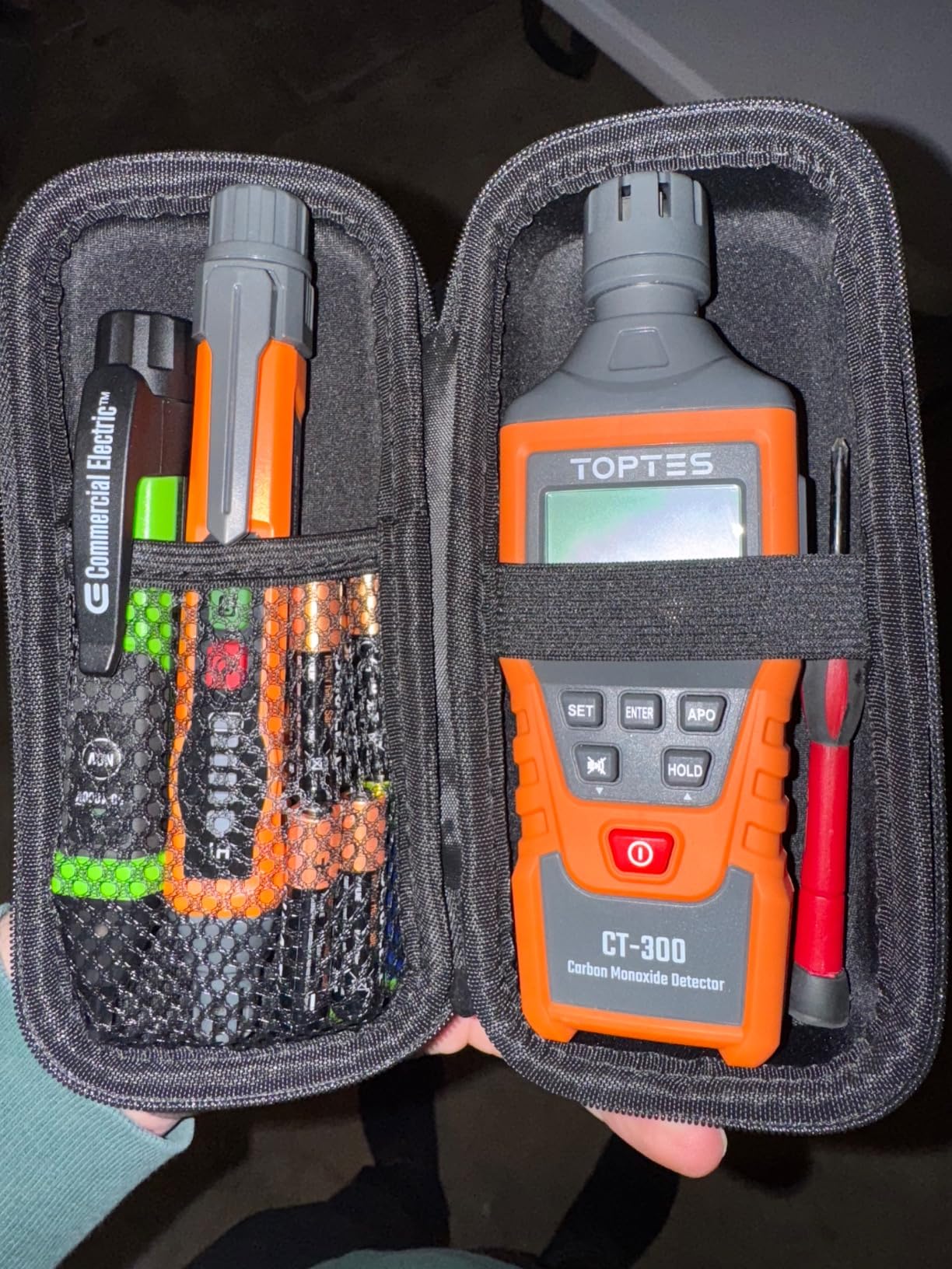 TopTes CT-300 Portable Carbon Monoxide Detector, CO Detector with Audible & Visual Alarm, 0-5000PPM, CO Alarm, Backlit LCD Screen, for Home, Car, Camping & Travel customer photo 1