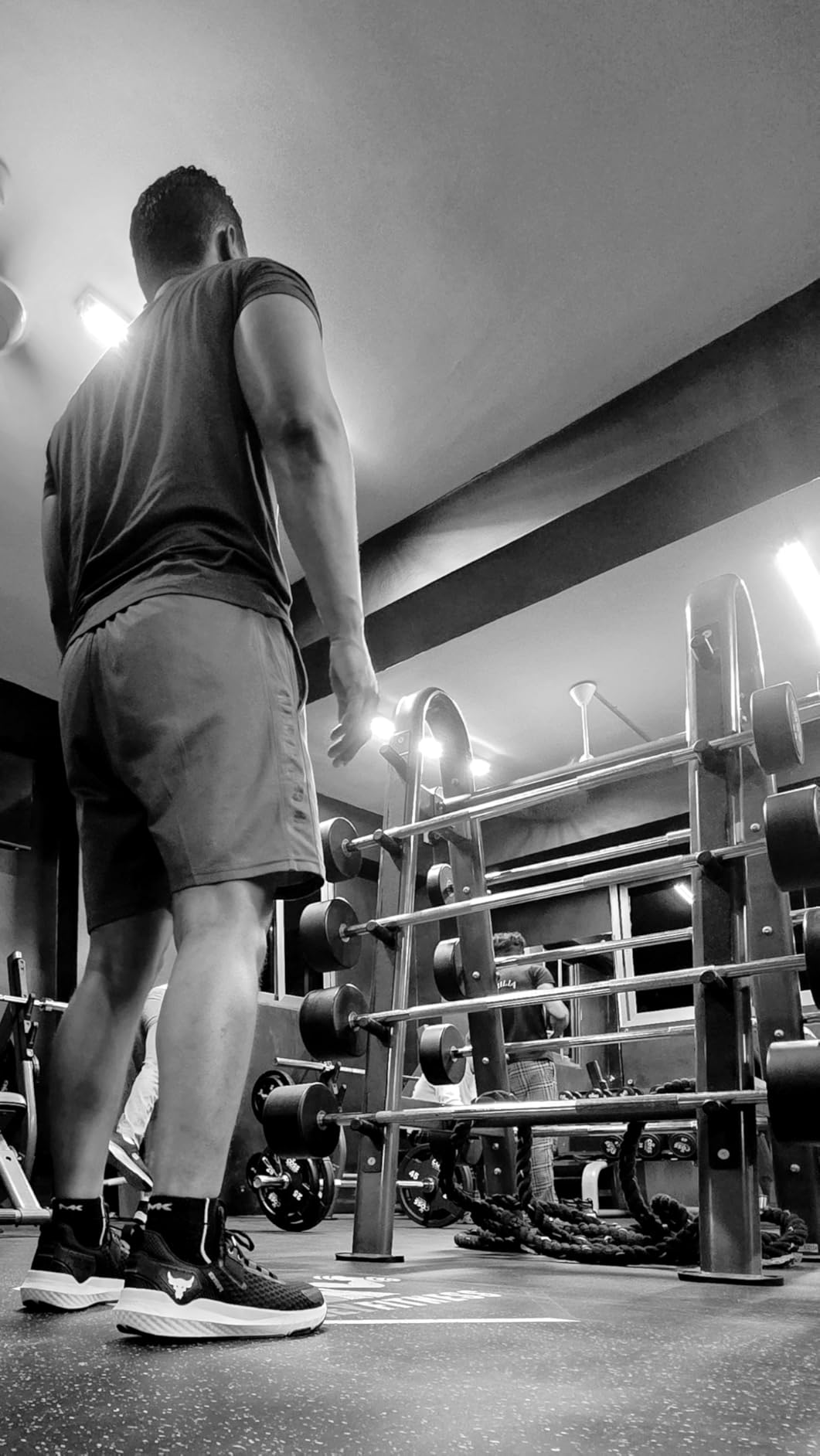 Men's Project Rock Blood Sweat Respect 4 Sneakers customer photo 2