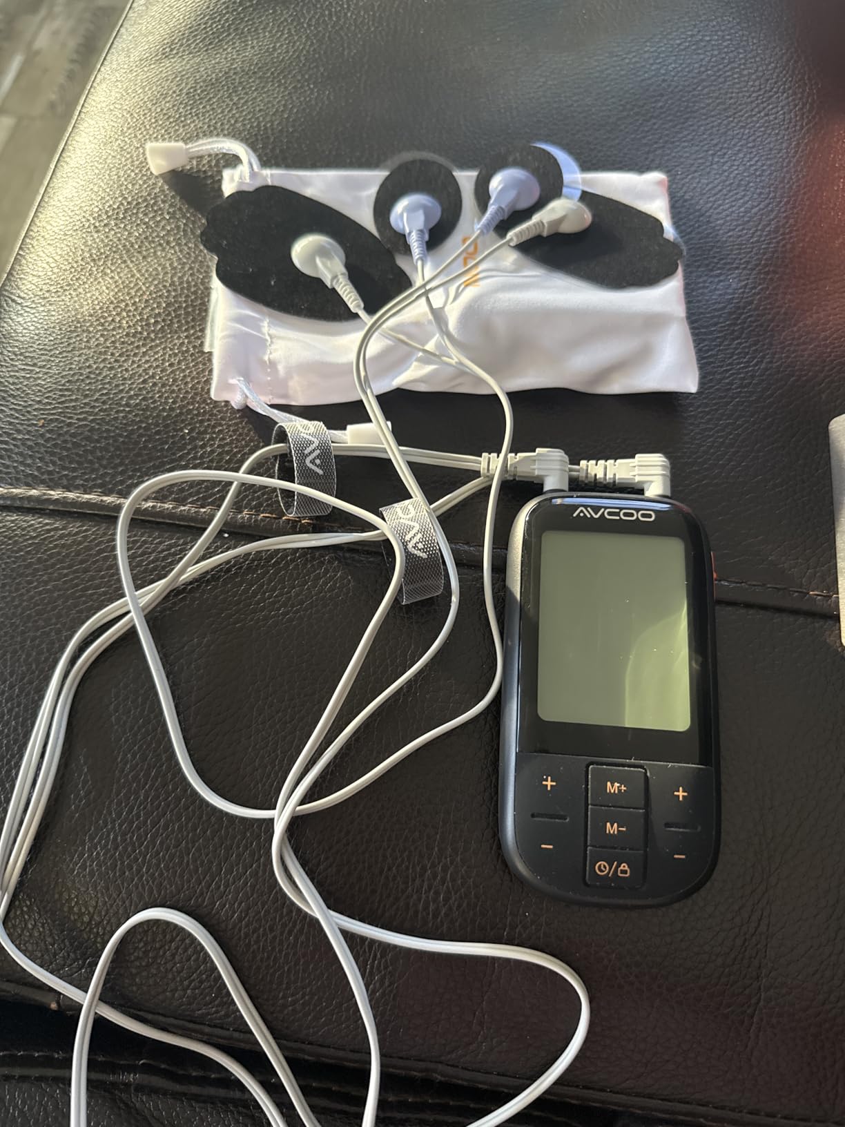 AVCOO 3-in-1 TENS Unit Muscle Stimulator with 30 Modes, 40 Intensities TENS Machine for Gradual Back Pain Relief Therapy, Rechargeable EMS Unit Massager with 12 TENS Electrode Pads, a Storage Bag customer photo 2