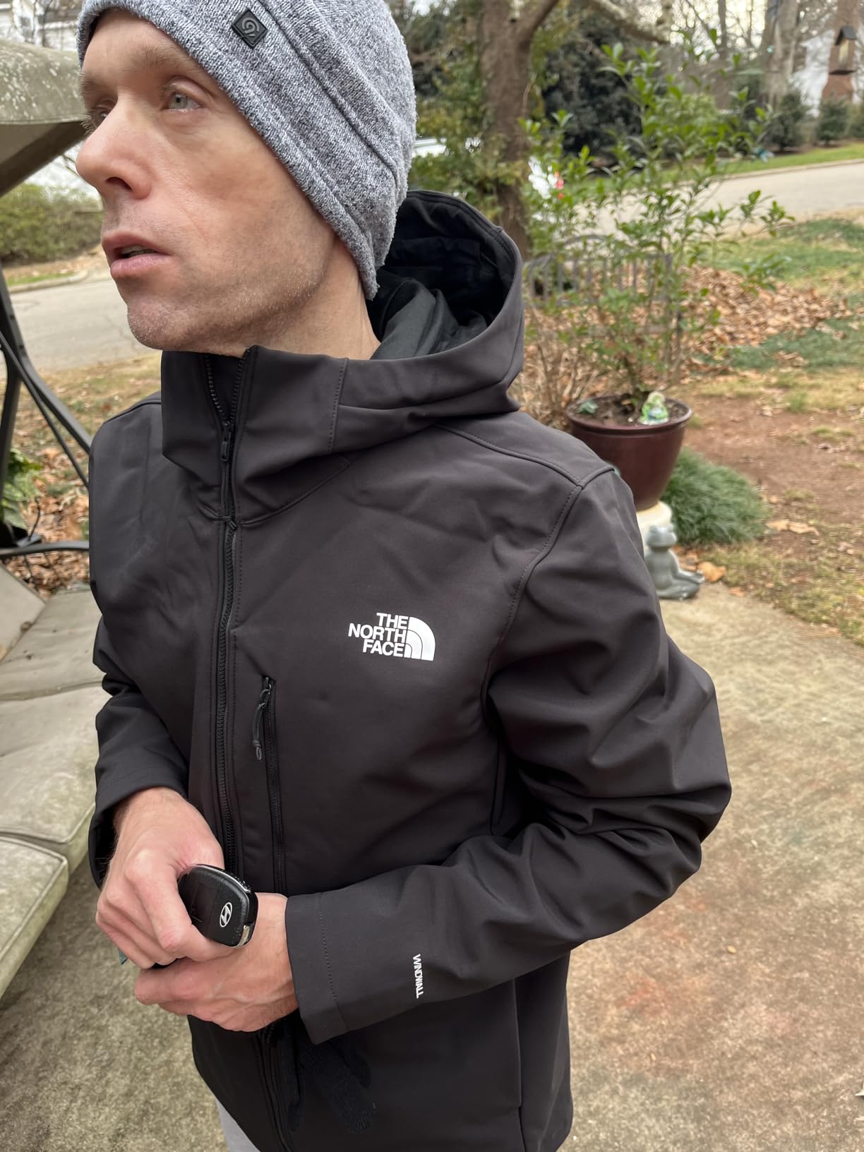The North Face Men's Apex Bionic 3 DWR Softshell Hooded Jacket - PFAS Free customer photo 2