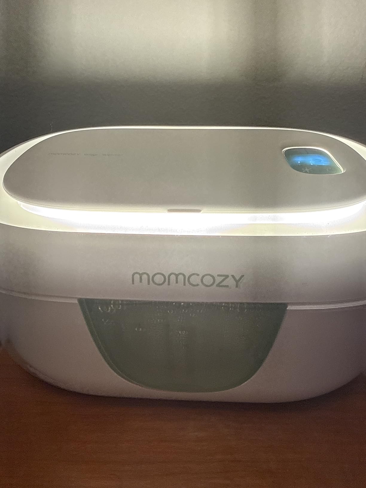 Momcozy Baby Wipe Warmer, Innovative Spring Design, Large Capacity Wipes Dispenser, Fast and Even Heating, 4 Modes of Temperature Heating Control, Diaper Wipe Warmer with Night Light customer photo 1