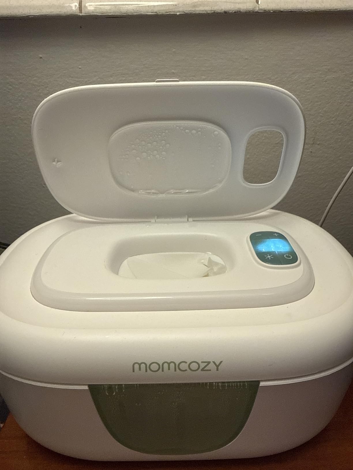 Momcozy Baby Wipe Warmer, Innovative Spring Design, Large Capacity Wipes Dispenser, Fast and Even Heating, 4 Modes of Temperature Heating Control, Diaper Wipe Warmer with Night Light customer photo 2