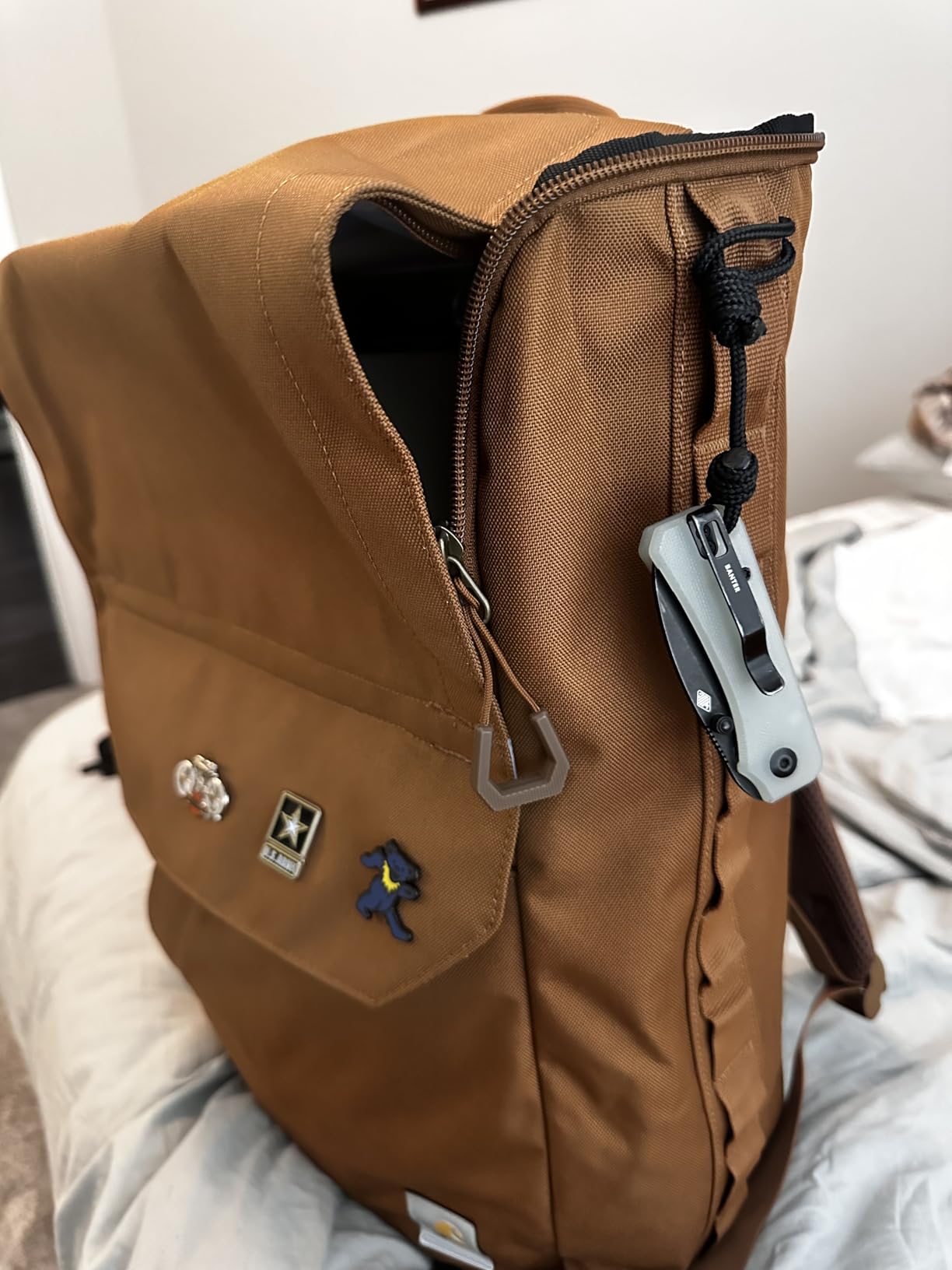 Carhartt 21L Top-Load Backpack, Durable Water Resistant Coated Canvas Base W/ 17