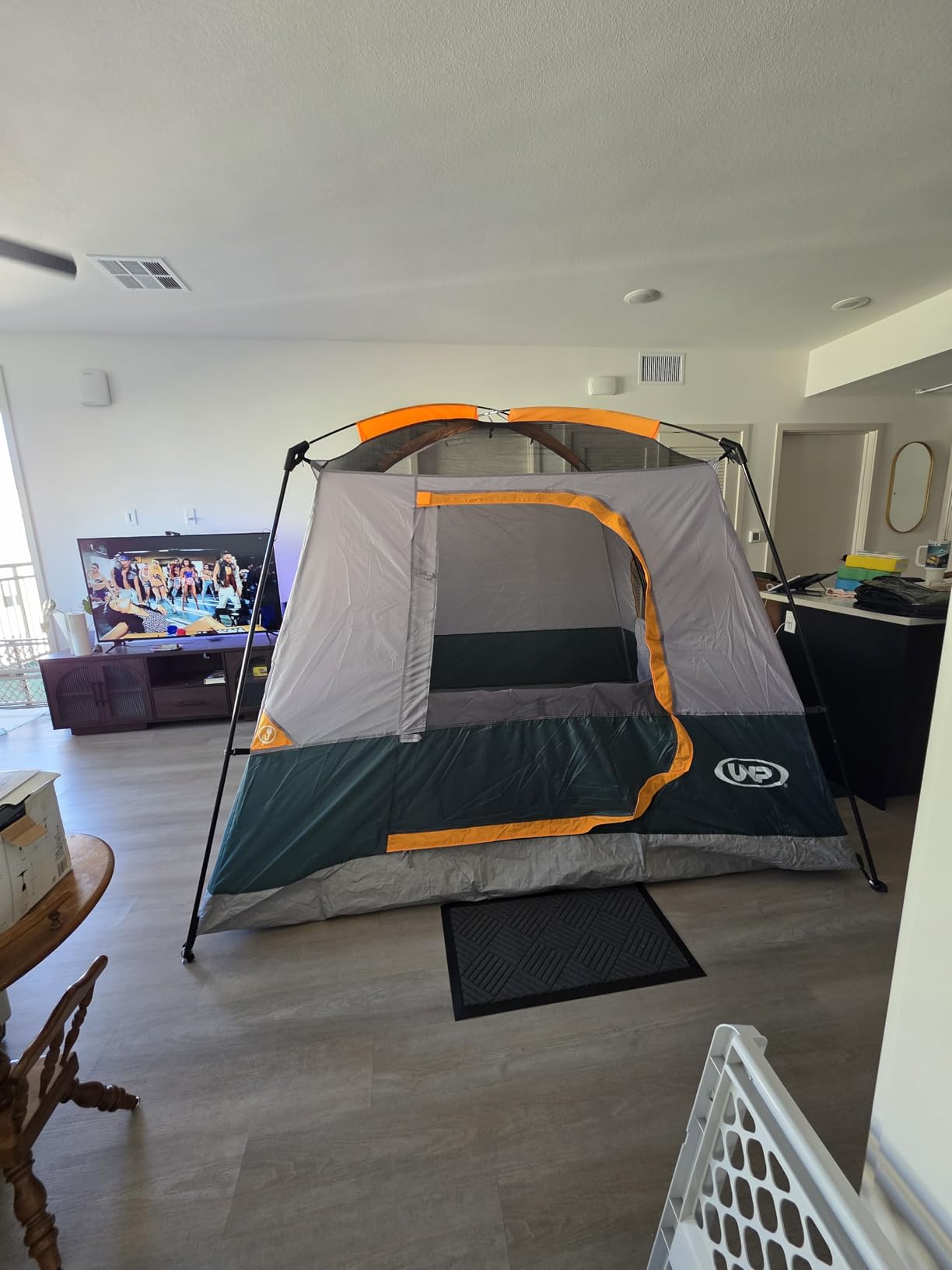 UNP 2/4/6/8 Person Tent, Portable Cabin Tent, Camping Tent 4-Person Easy Set Up, Waterproof with Top Rainfly customer photo 1