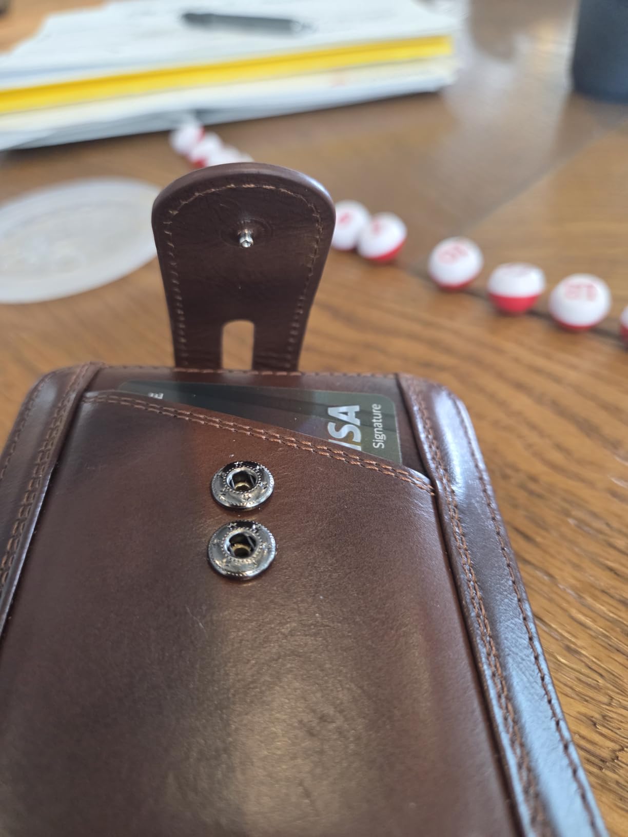 Genuine Leather Men's Wallet with Zipper Vintage RFID Blocking Large Capacity Wallet for Men with 14 Credit Card Slots and 1 ID Window customer photo 1